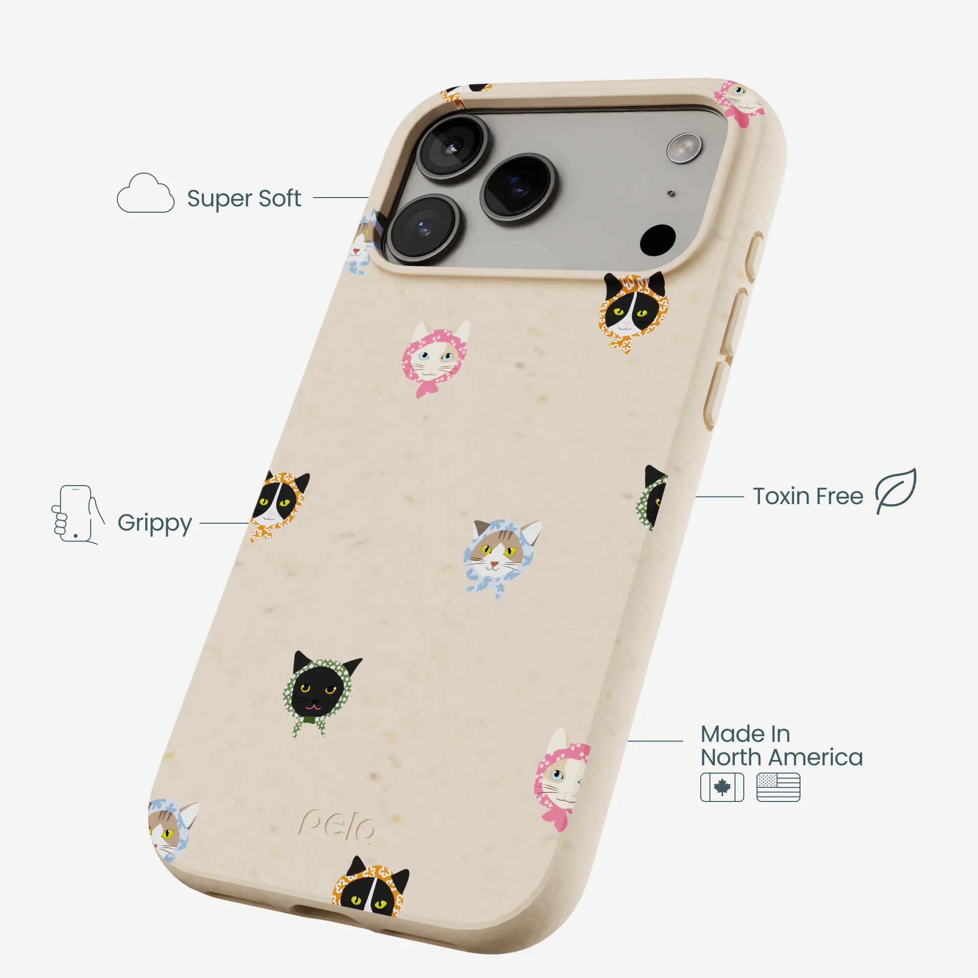 Seashell Cat Couture iPhone 17 Pro Max Case
