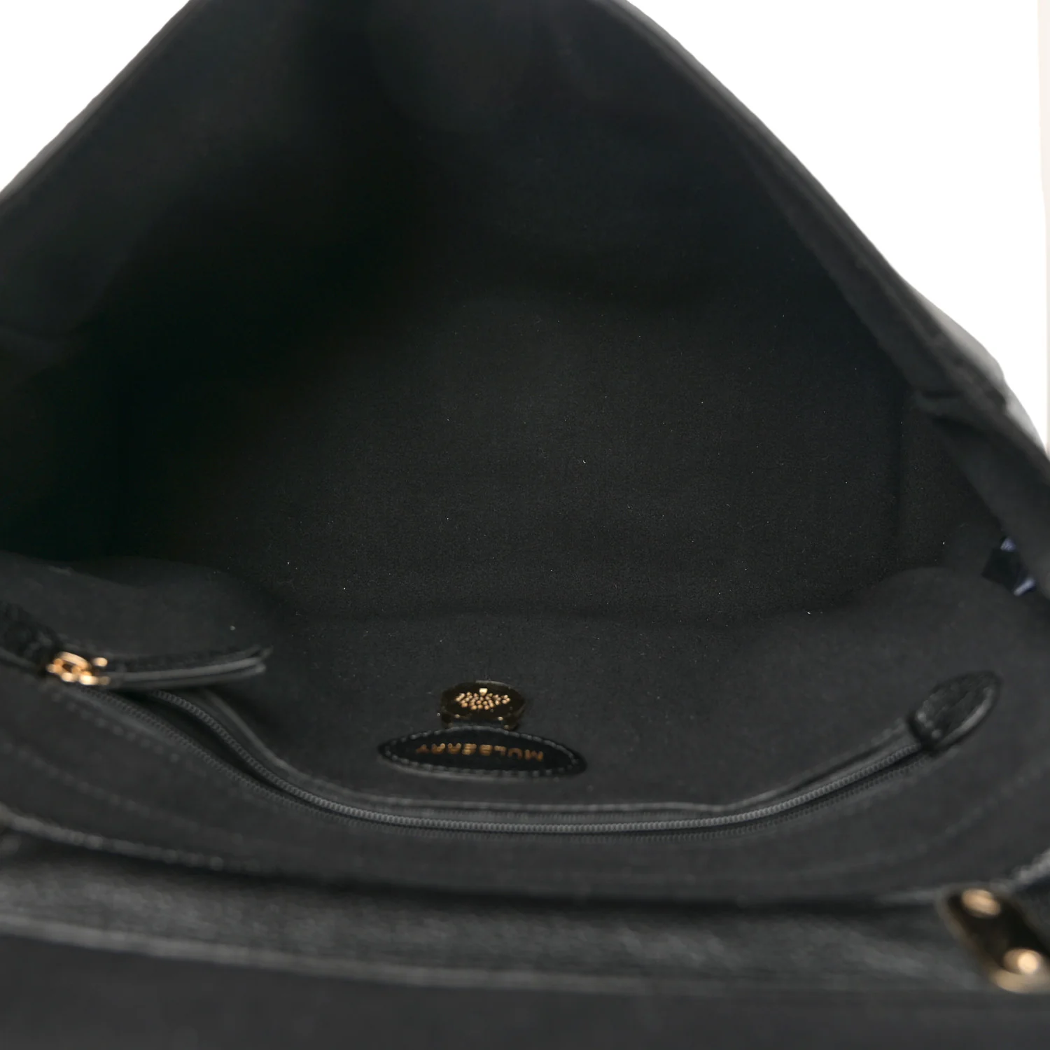 Glossy Goatskin Medium Lily Black