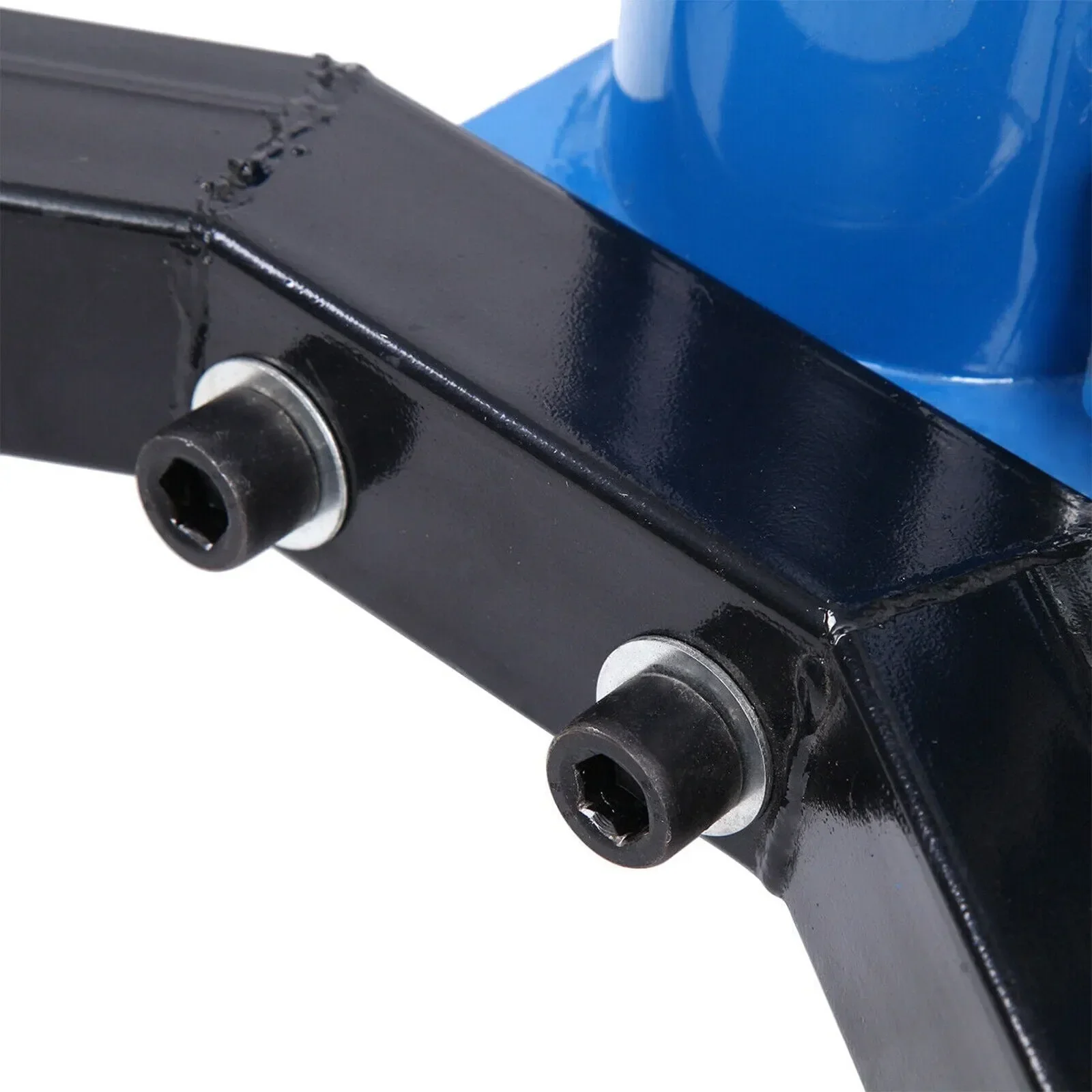Cric hydraulique vertical de transmission automobile de 750 kg (1660 livres) avec pédale de roue pivotante à 360°, bleu, 84-178 cm (33-70 pouces) (0,75 tonne)