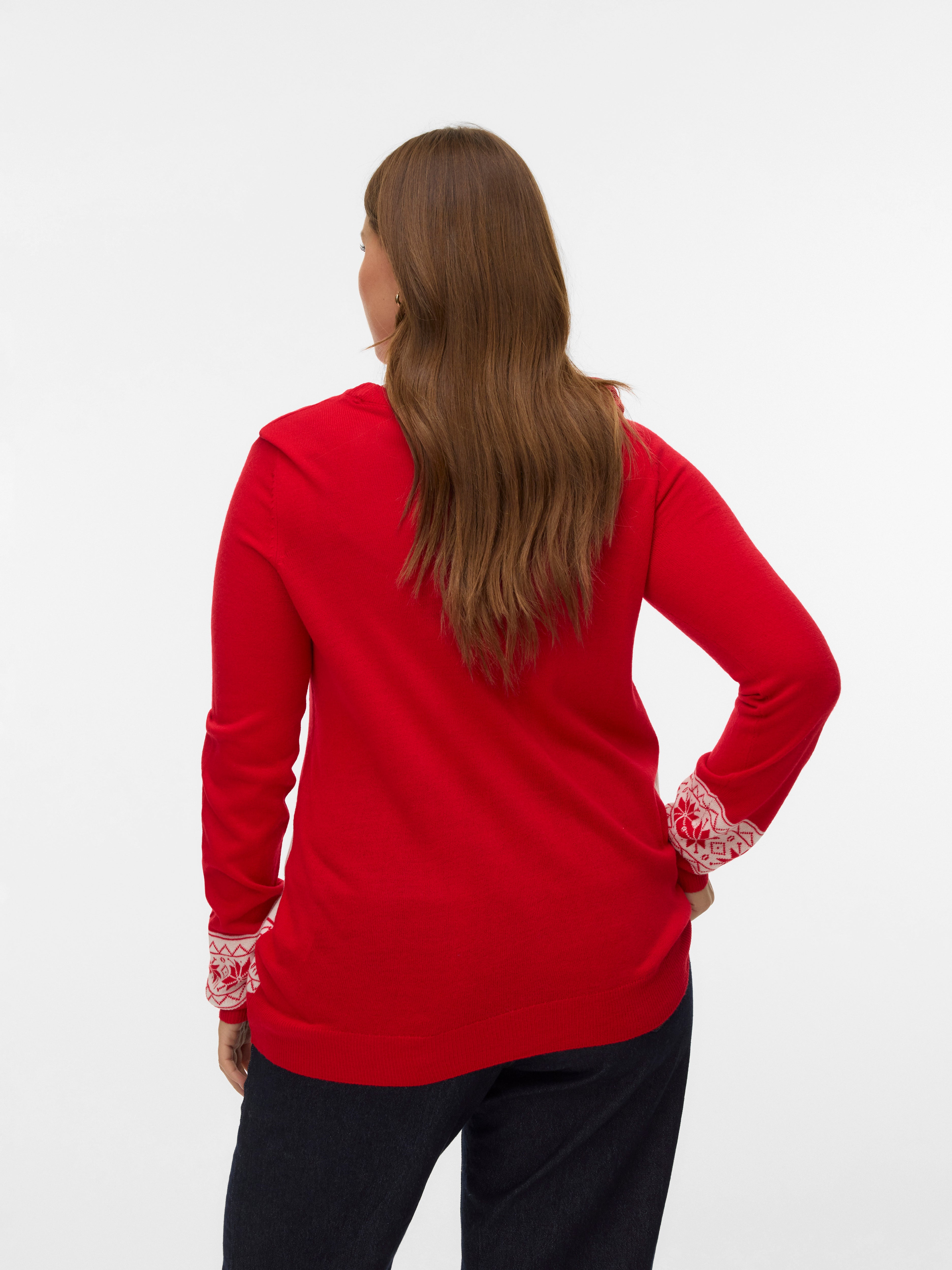 VERO MODA® VMCFROSTYDEER Knitted pullover