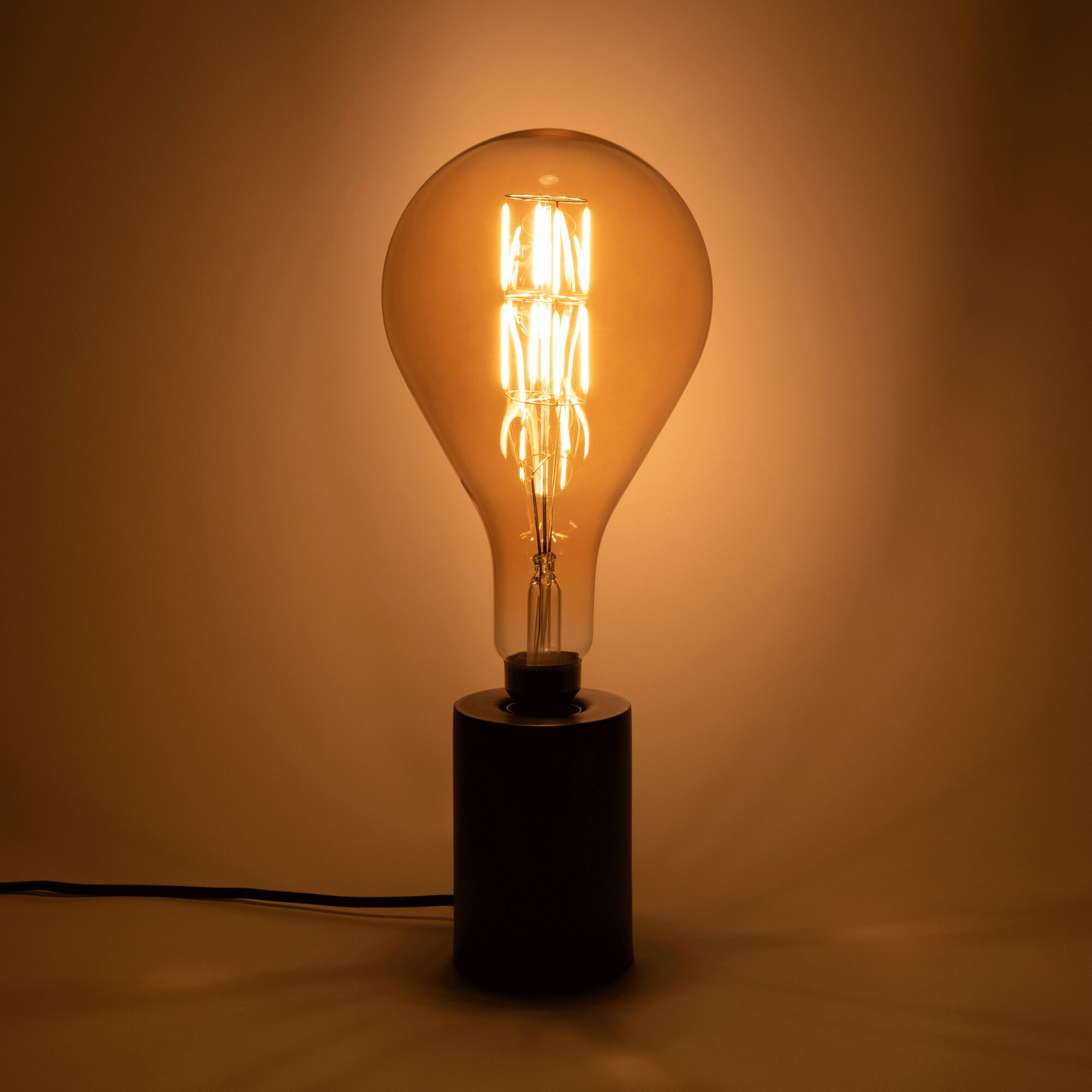 GOUTTE - Ampoule LED géante ambre D16cm culot E27