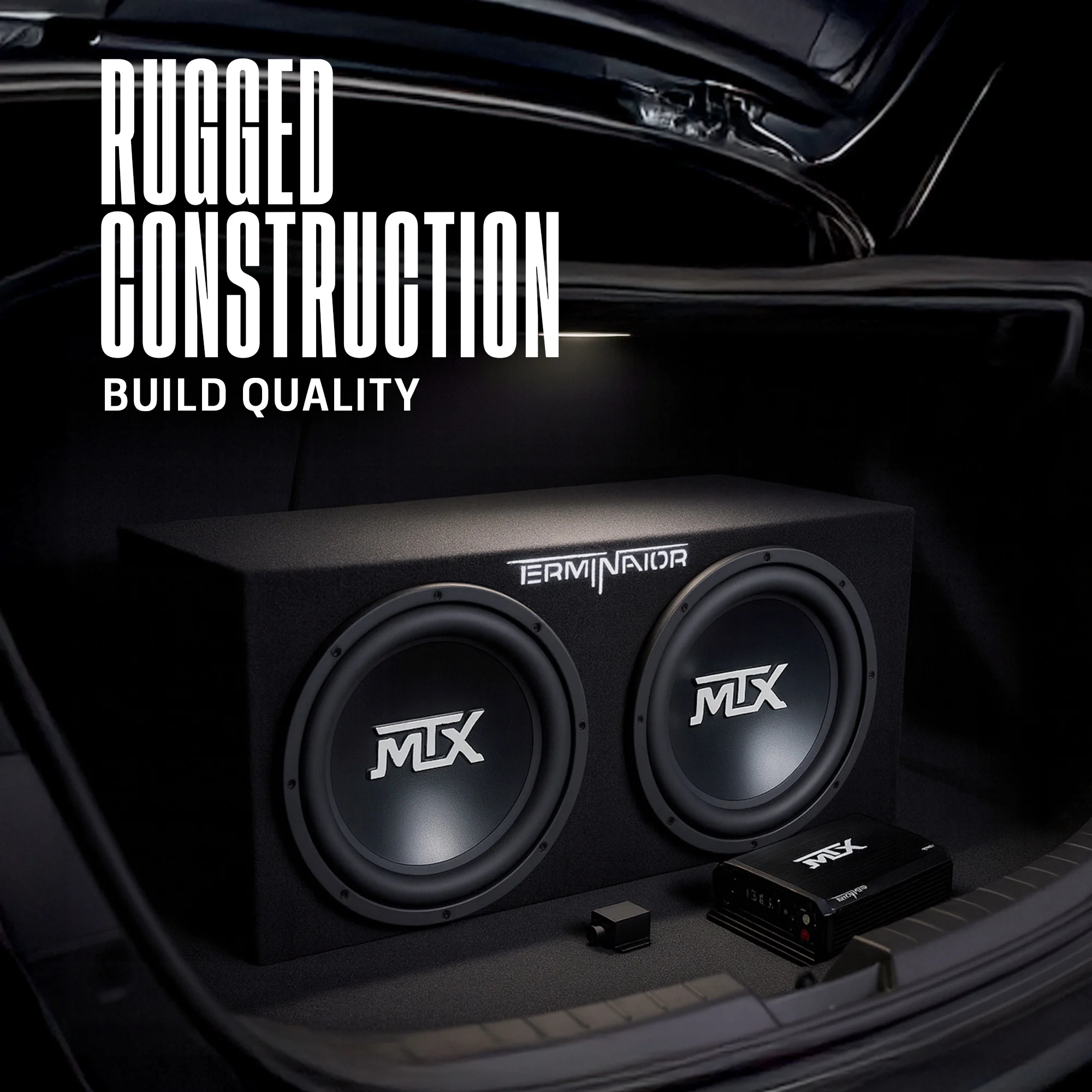 MTX TNP212D2 12" 1200W Dual Loaded Car Subwoofer Audio W/ Sub Box Amplifier