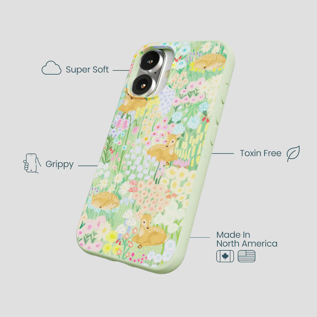 Sage Green Deer Dreams iPhone 16 Case