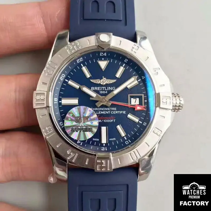 Breitling Avenger II GMT A3239011 / BC35 / 170A GF Factory Blue Dial
