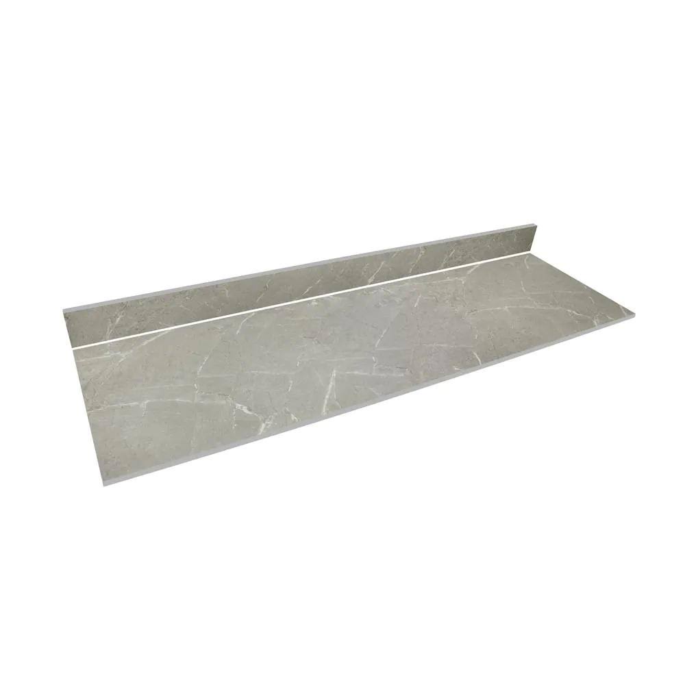 THINSCAPE 8 ft. L x 25 in. D Engineered Composite Countertop in Soapstone Mist with Satin Finish