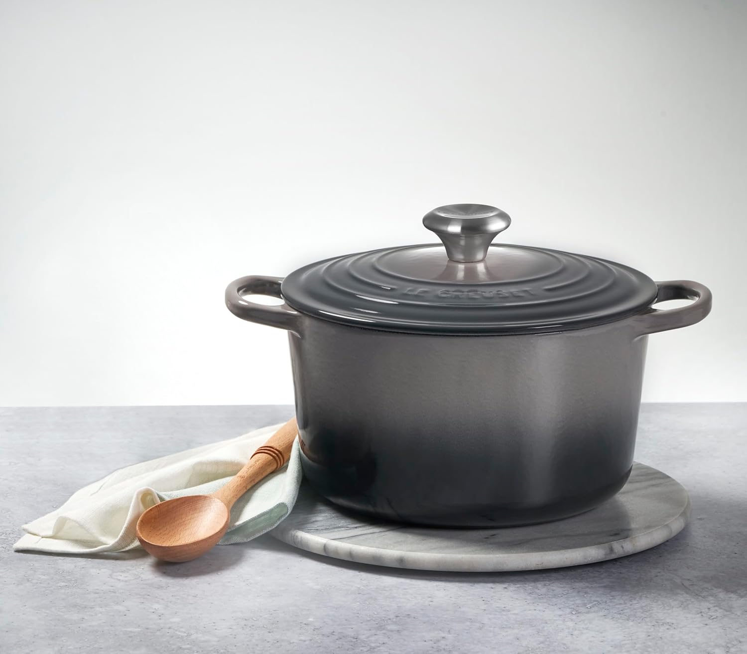 Le Creuset Enameled Cast Iron Signature Deep Round Oven, 6.5 qt., Sea Salt