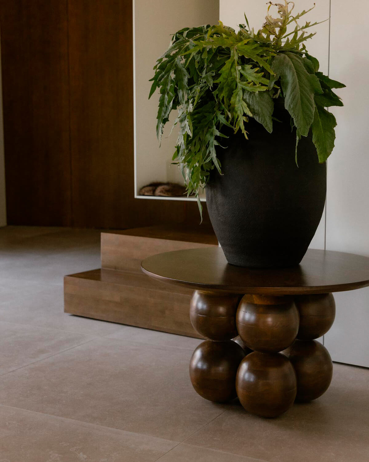 Alary - Mesa de Centro Redonda de Madera de Mango (Ø80 cm) Alary