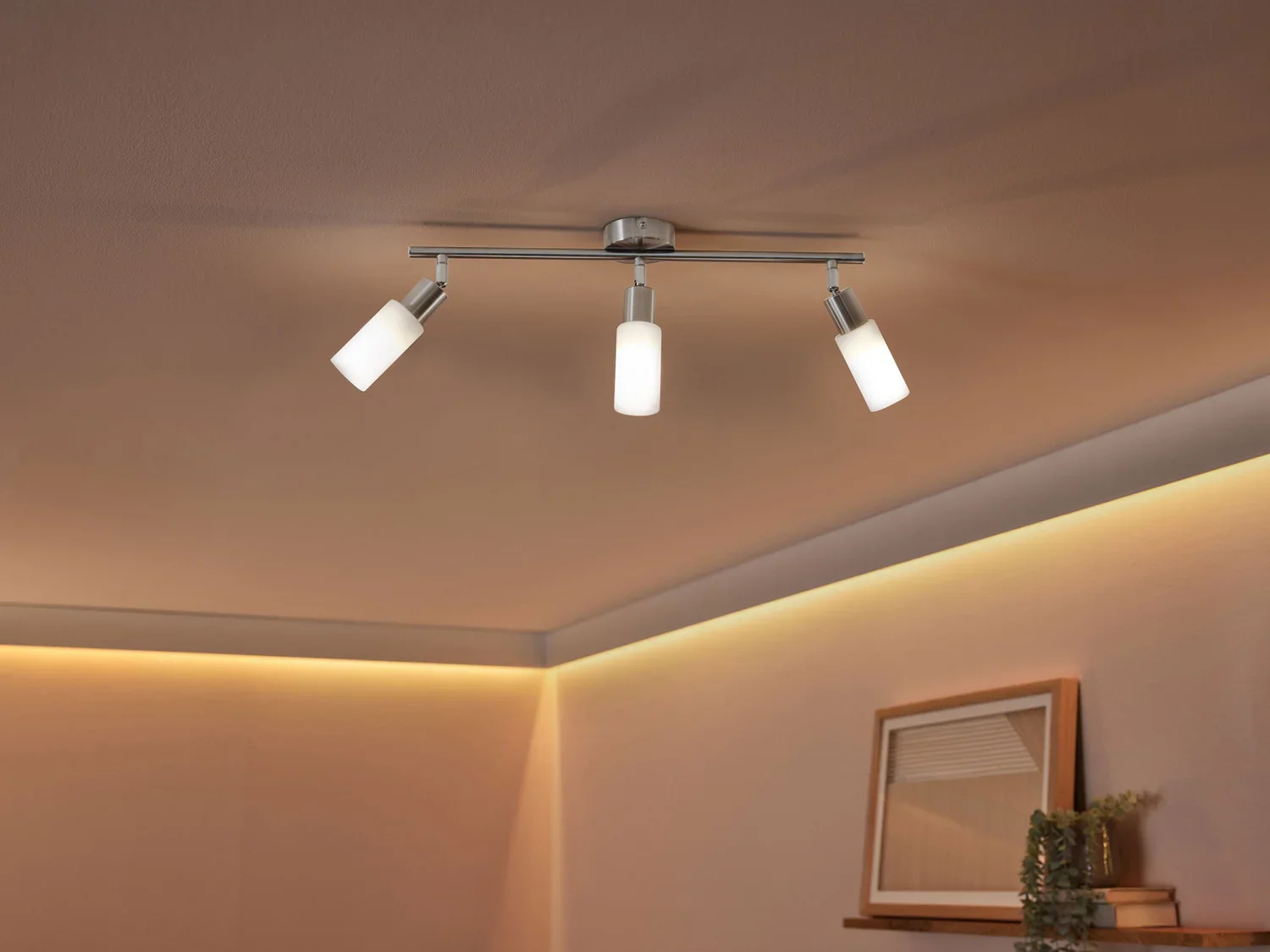 LIVARNO home Plafonnier  LED  3 spots