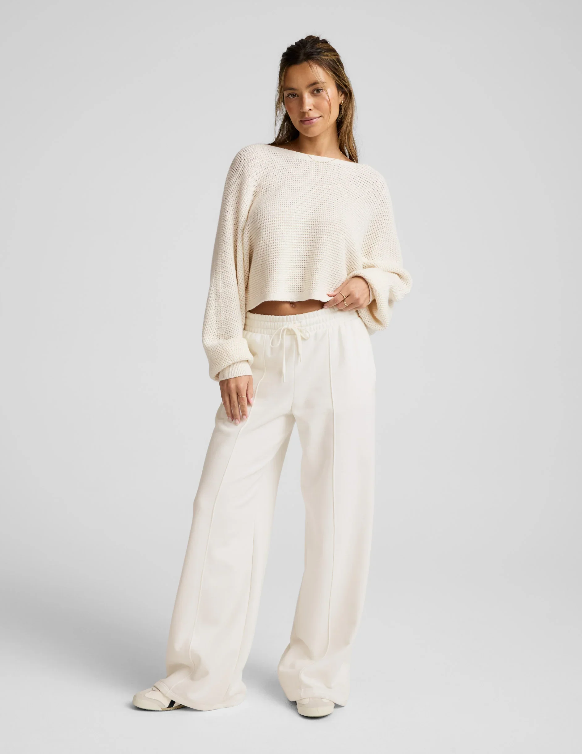 Ready For Barre Cropped Sweater