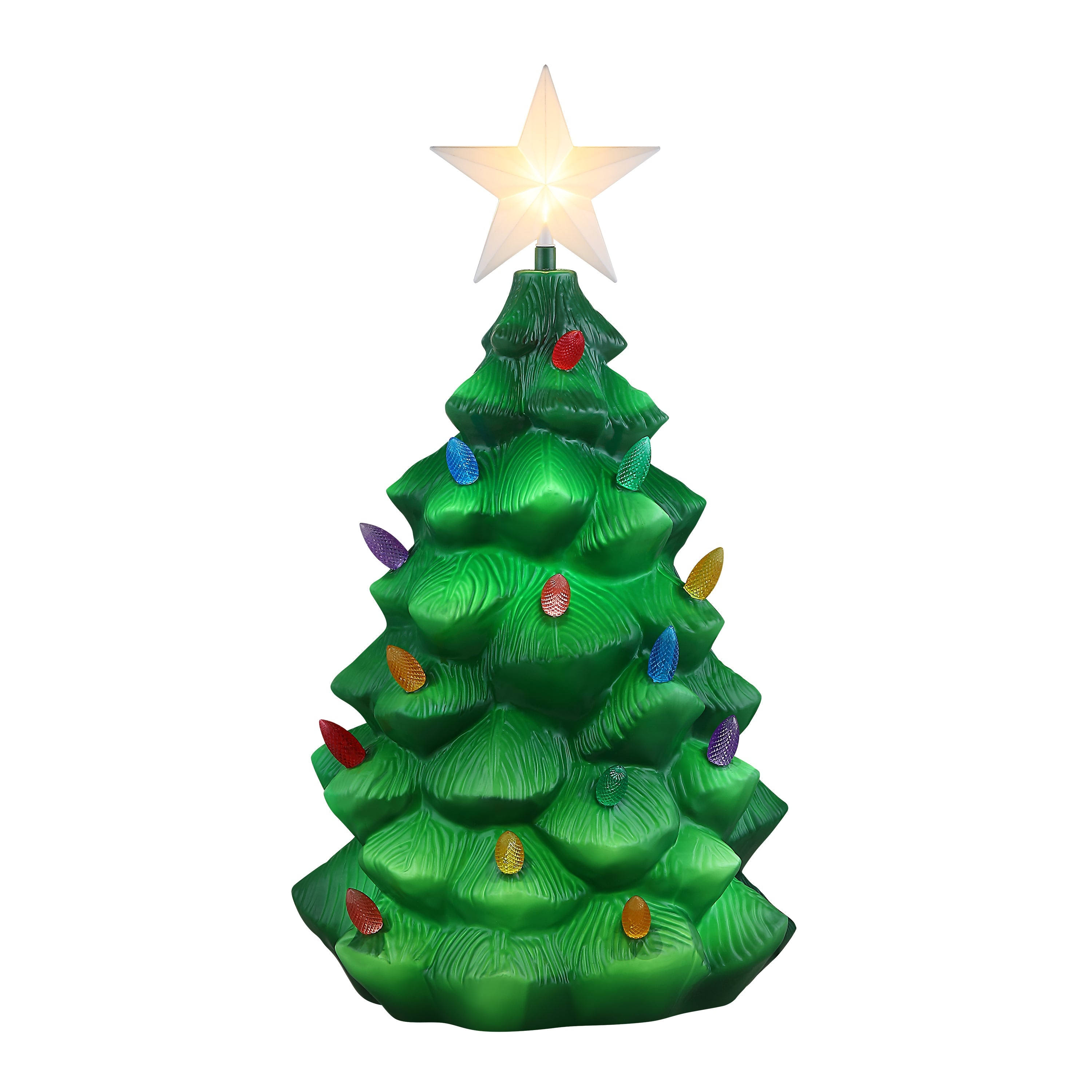 Mr. Christmas 24 in. Outdoor Lit Blow Mold Tree