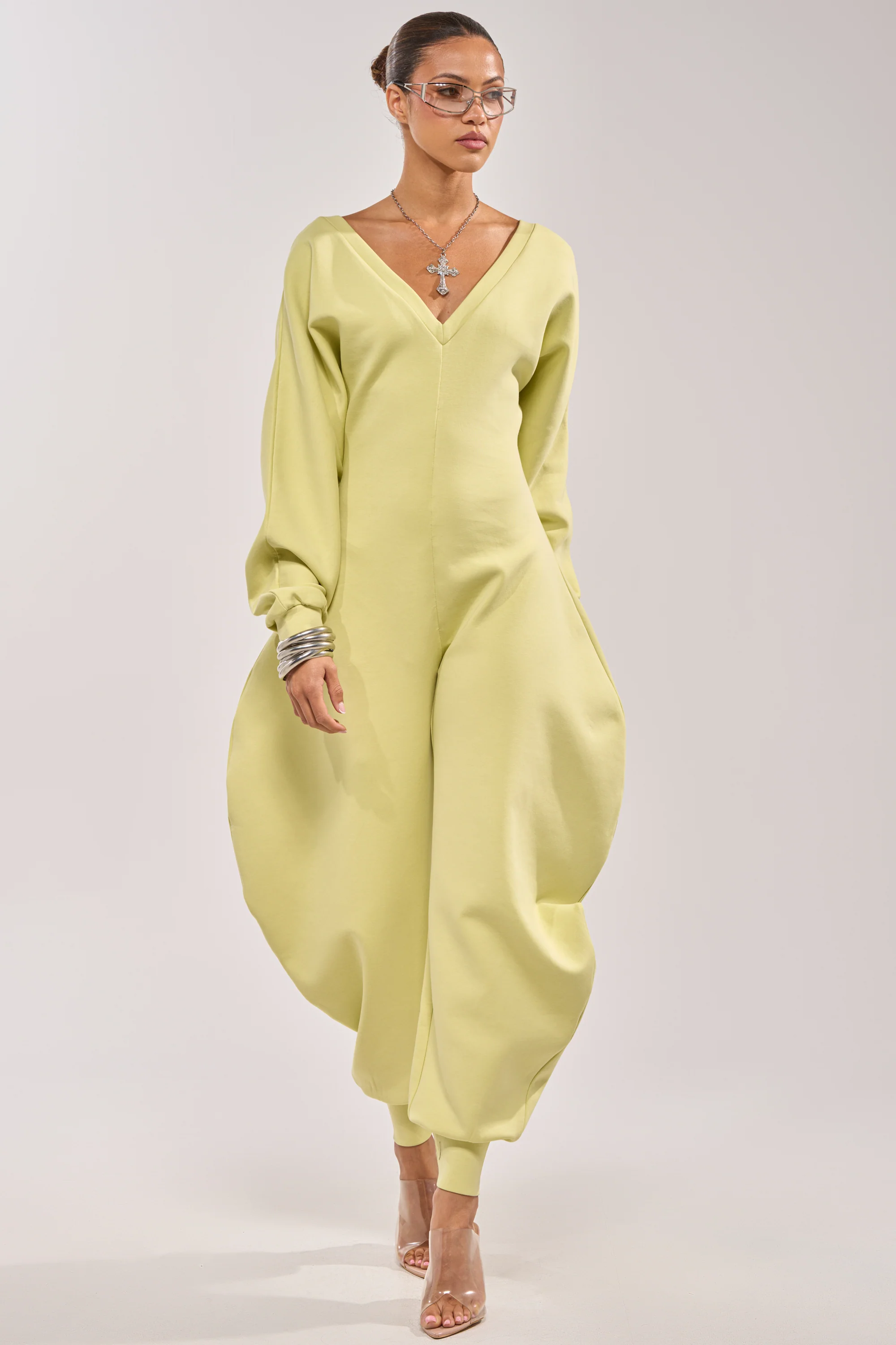 COMFY COZY JUMPSUIT IN LIME - Akira Store