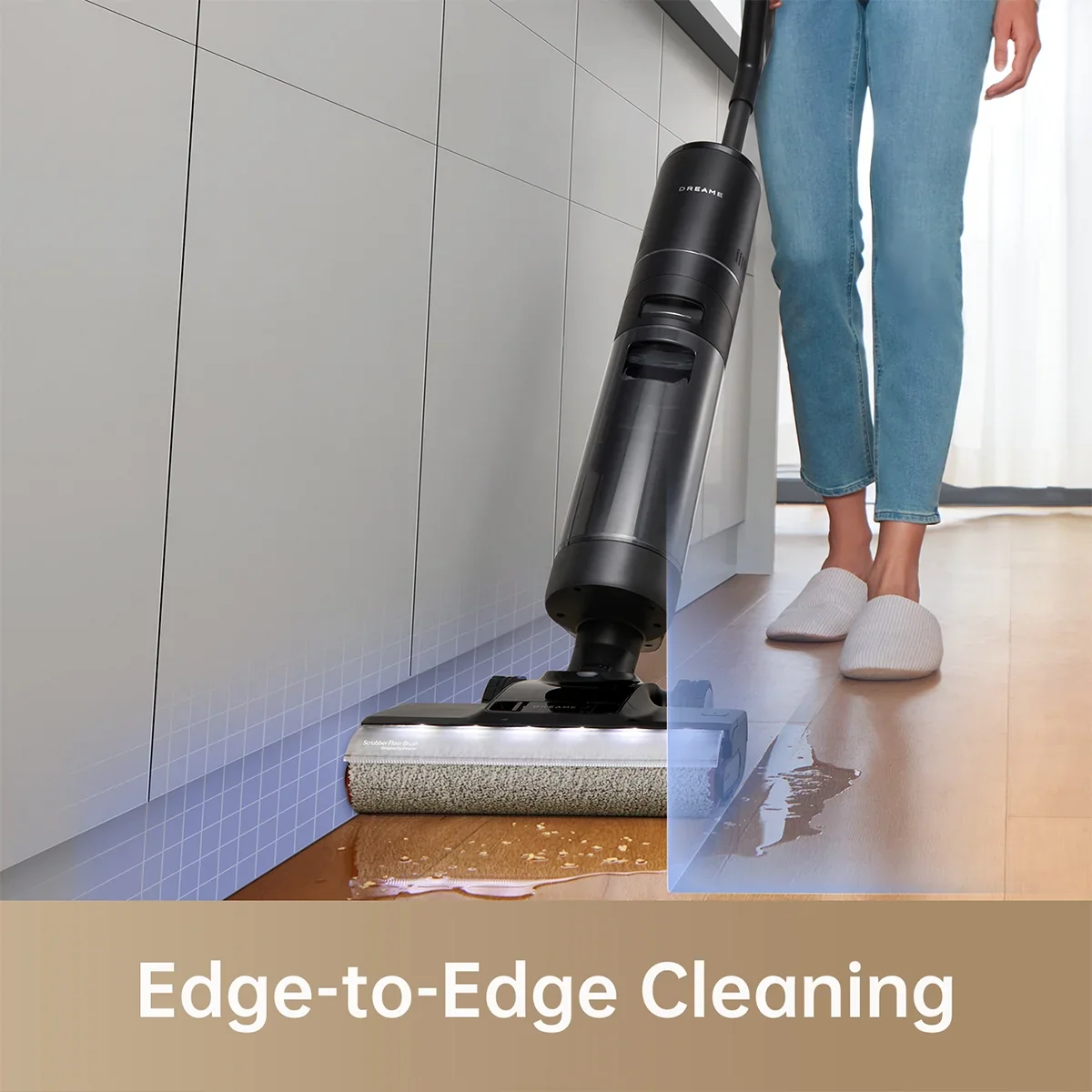 Dreame Cordless Wet/Dry Vacuum Cleaner, Dual-Edge Brushes, 600ml water tank, Self-Propulsion, K20