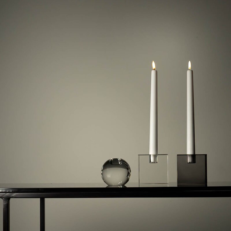 Milano lysestake kvadrat 8x8 cm klar