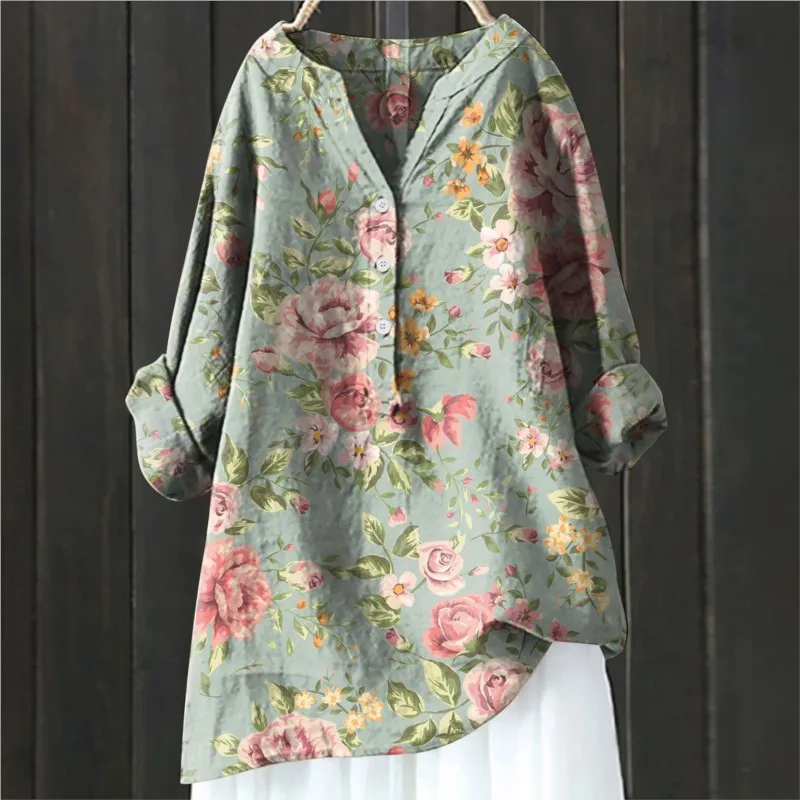 Daniela - Élégante Blouse Fleurie