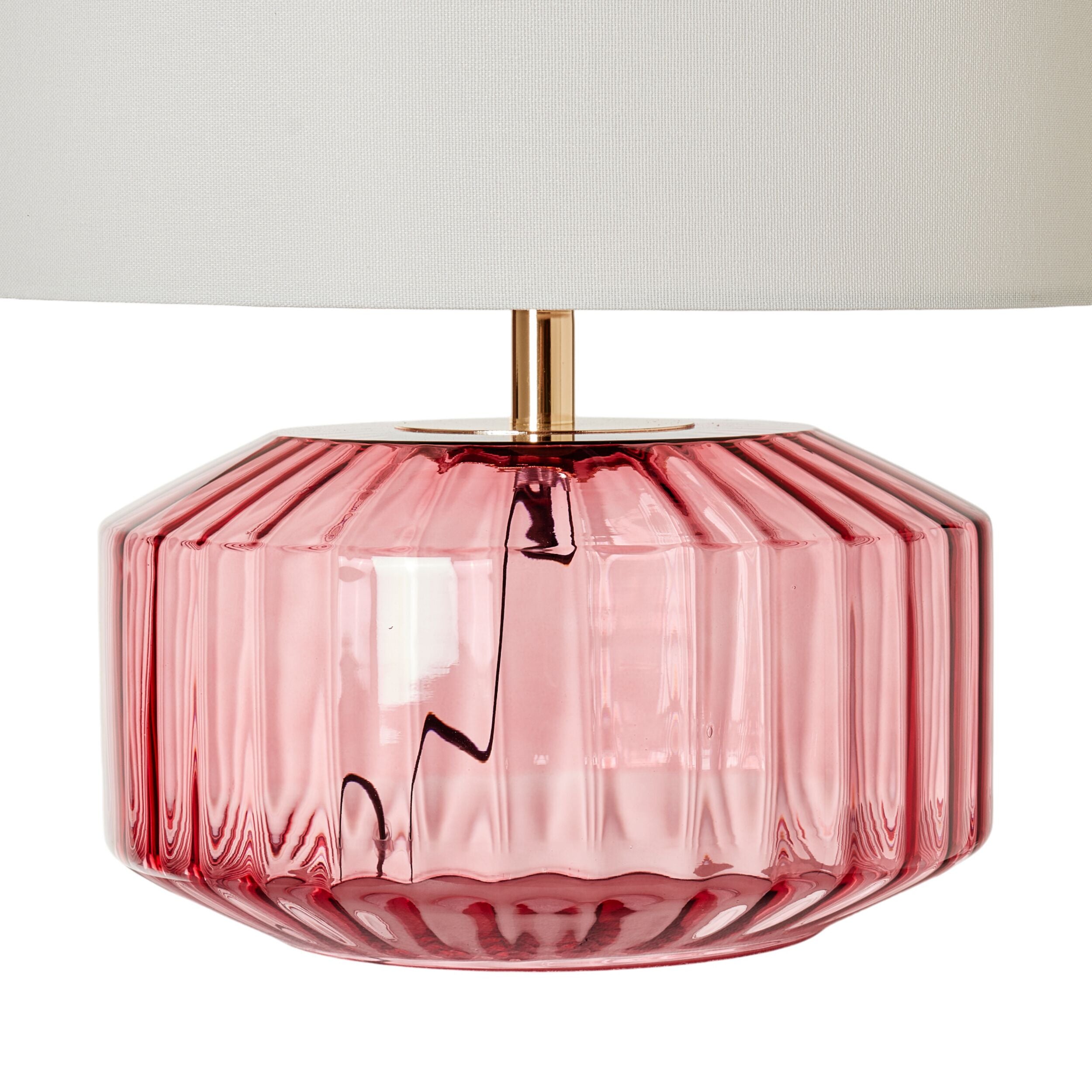 Rosebud Glass Table Lamp Blush 46cm