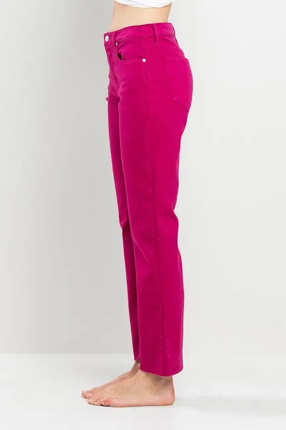 High Rise Straight Pants