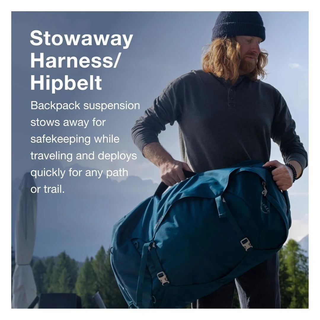 Fairview 55L Womens Travel Backpack Night Jungle Blue(Night Jungle Blue) - Image 5