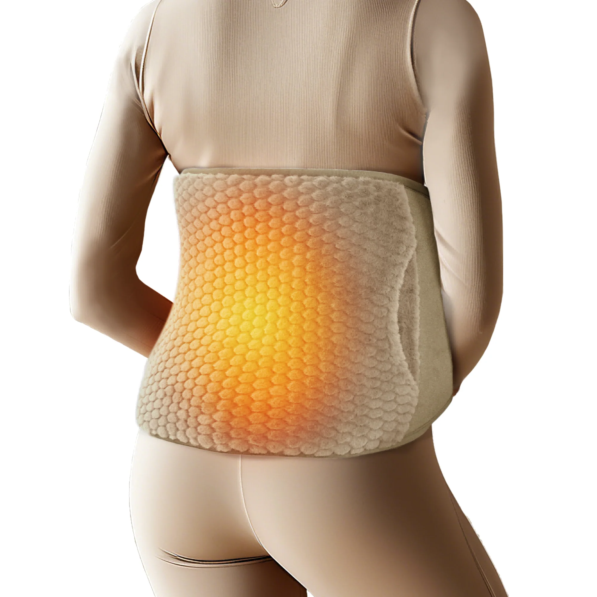Plush Fabric Heating-Vibrating Massage Mat - 6413