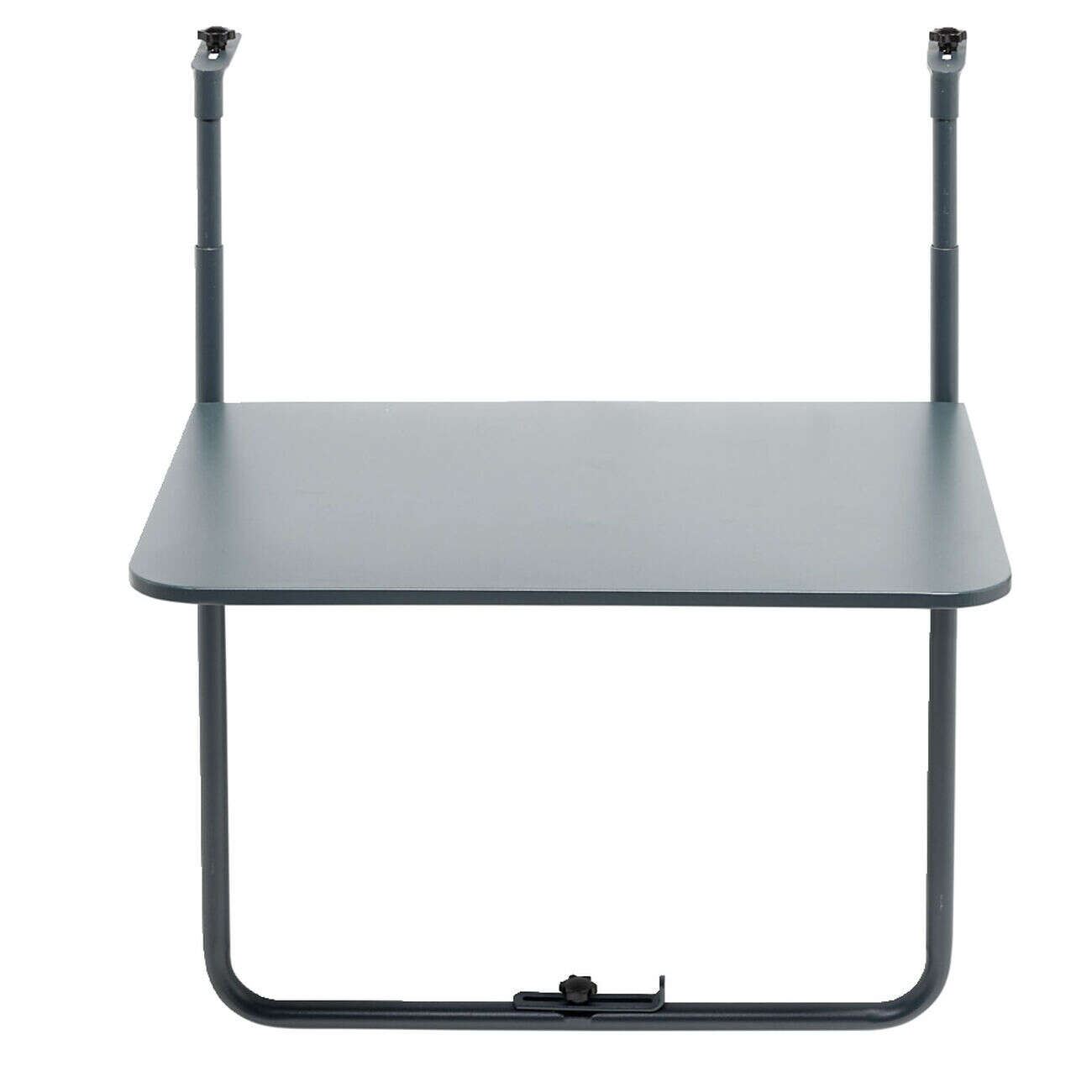 Table d'appoint pour balcon Oslow pliante acier gris 60x40xH68cm