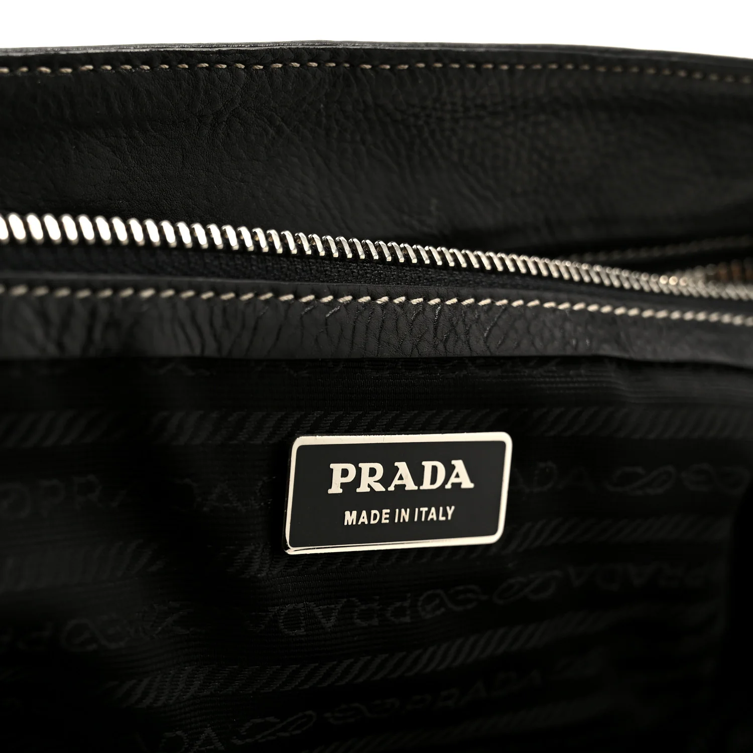 Calf Pocket Shoulder Bag Black