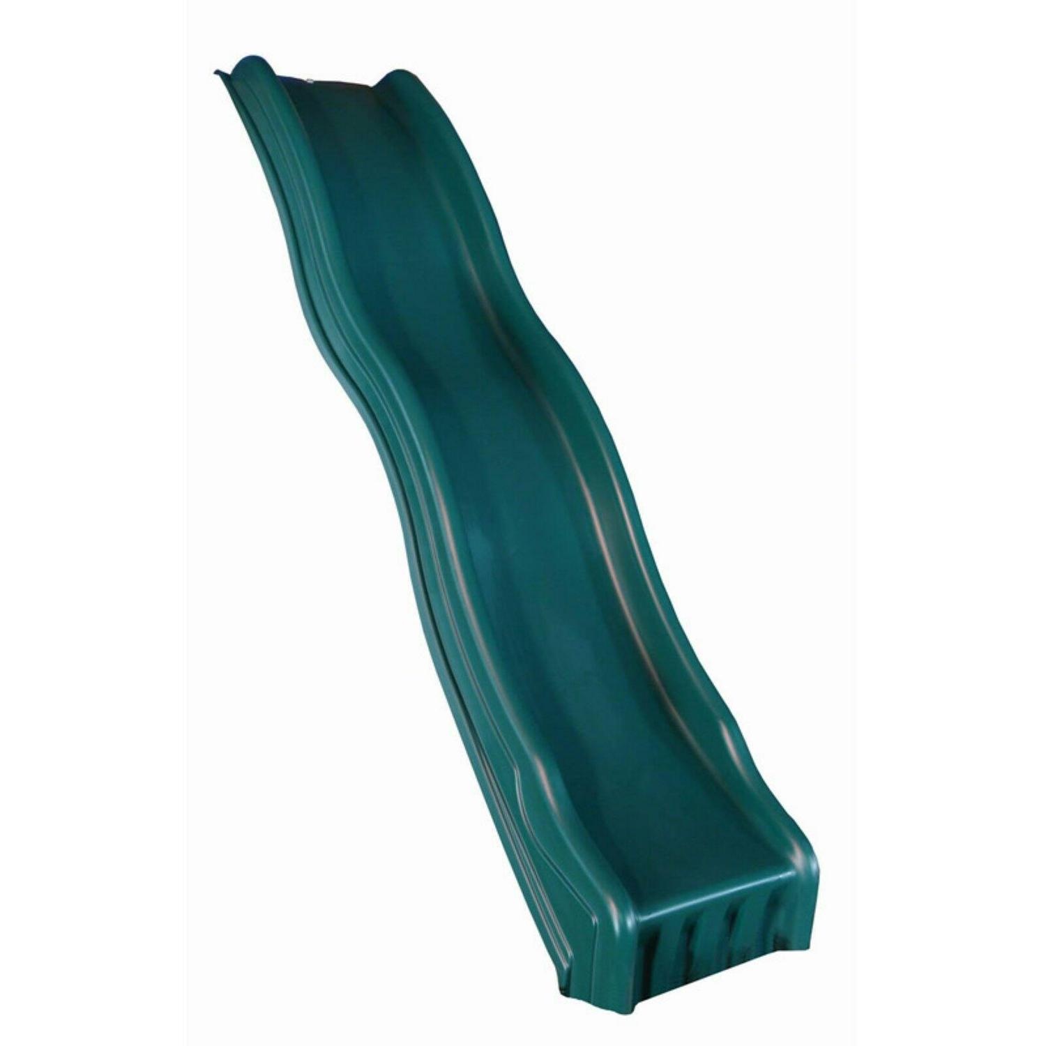 Swing - N - Slide 4 Foot Cool Wave Slide with Lifetime Warranty. Green