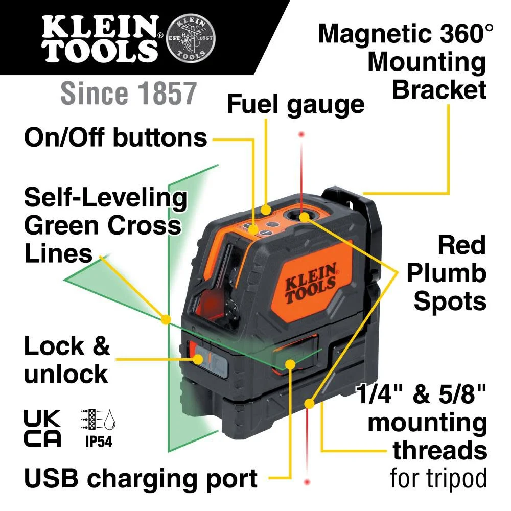 Green Rechargeable Laser Level - Image 2
