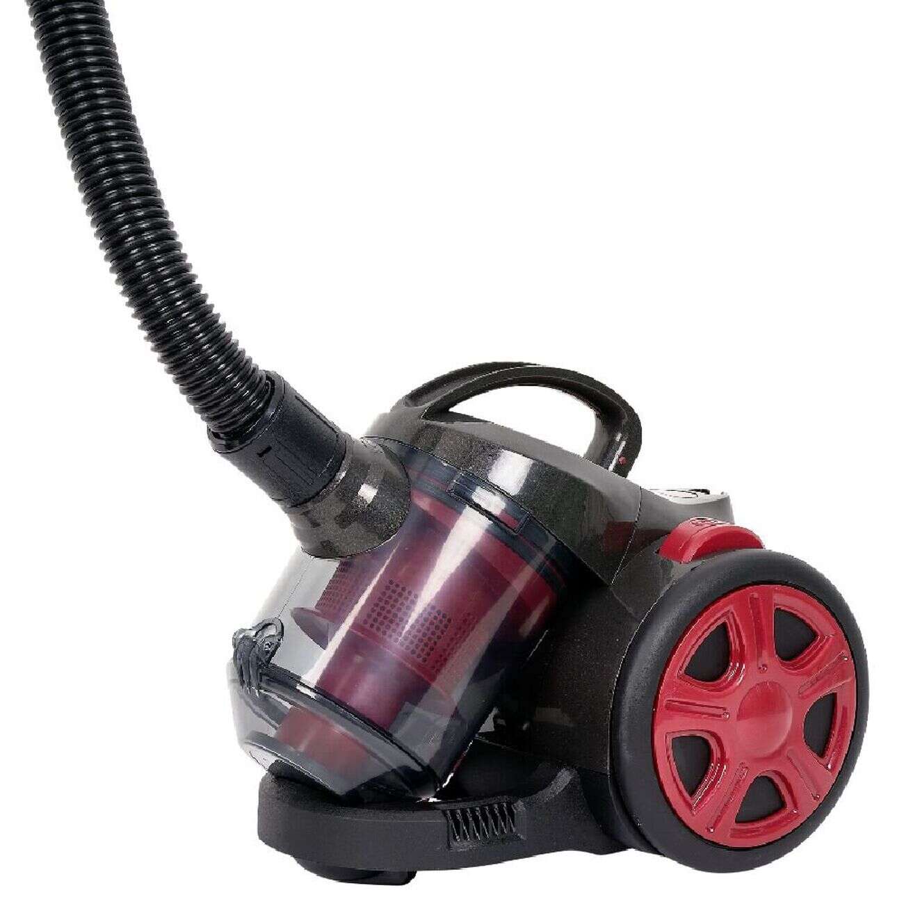 Aspirateur cyclonique sans sac Homday rouge et noir