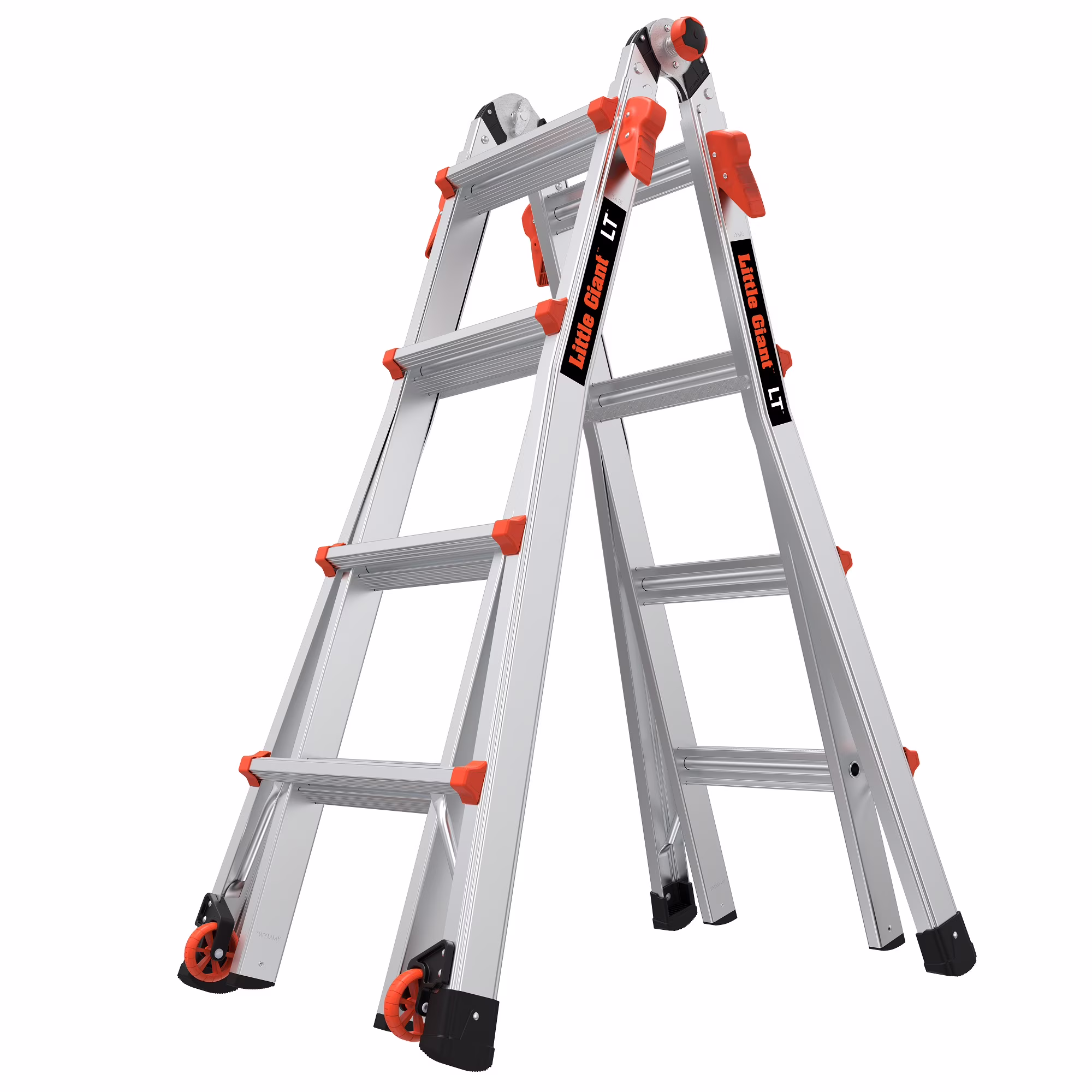 LT M17 Aluminum Multi-Use Ladder with Wheels, Type 1A 300 lbs. Rated(17)