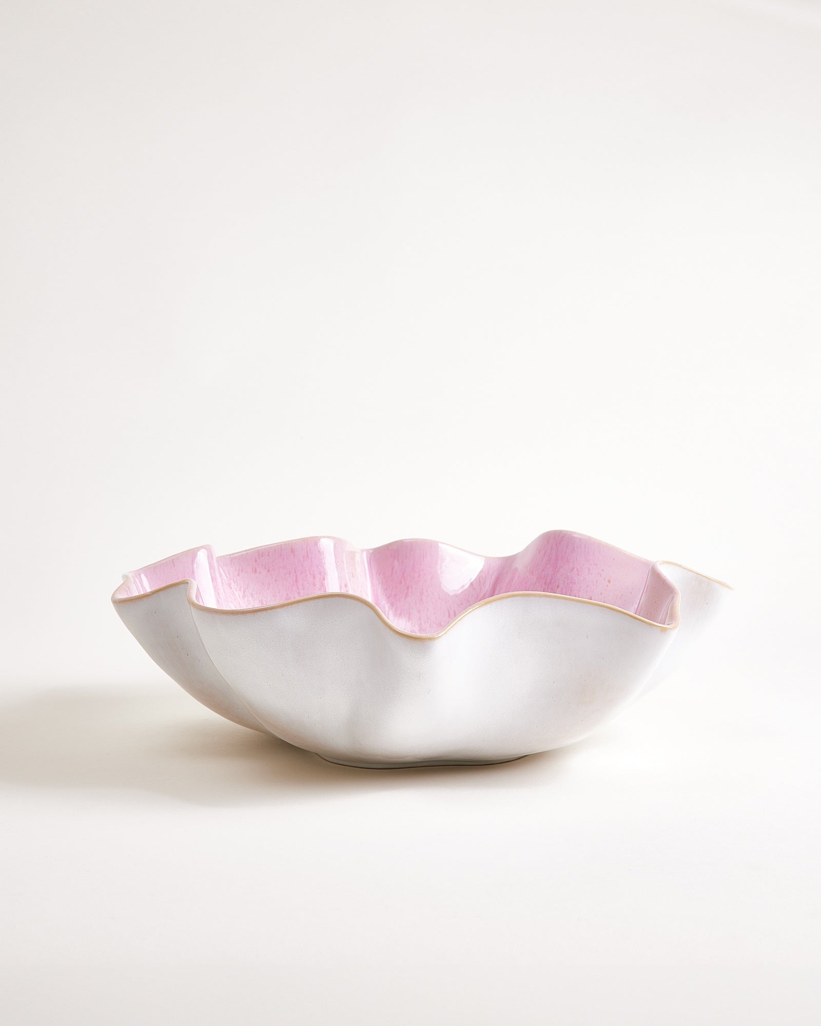 AREIA - LARGE SERVING BOWL SHELL ROSÉ