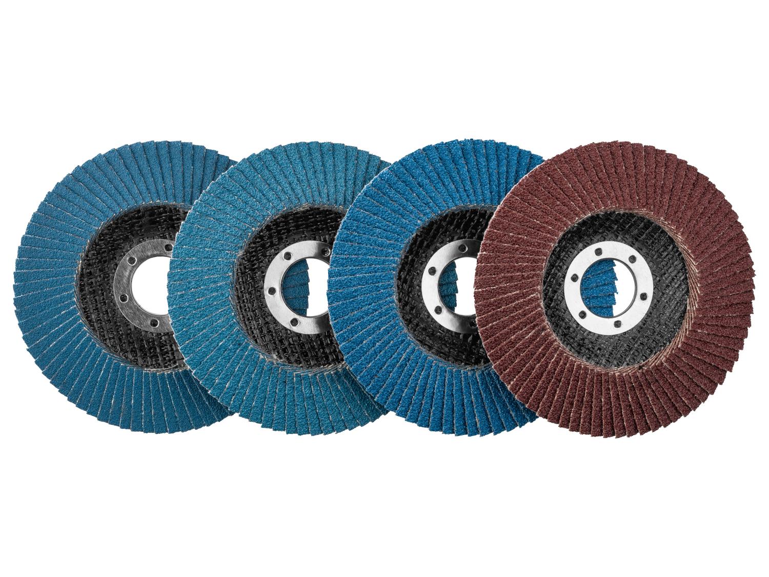 Set de disques ou Plateau auto-agrippant avec disques abrasifs,  115 mm