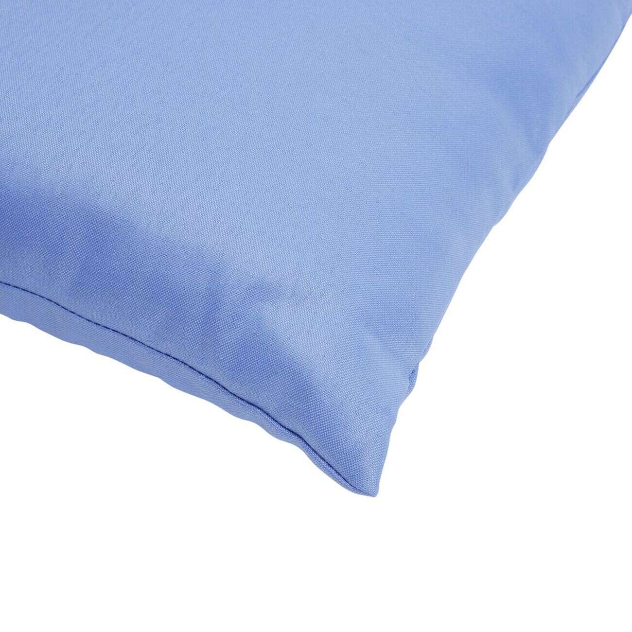 Coussin de jardin carré uni bleu 40x40cm