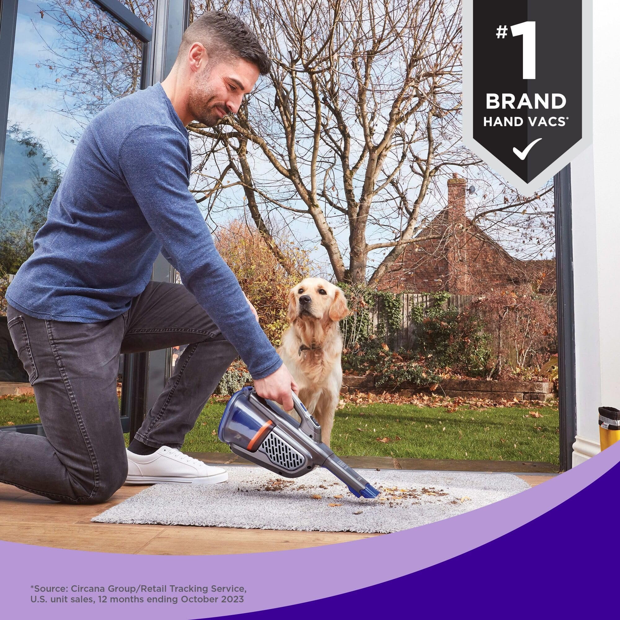dustbuster furbuster AdvancedClean+ Cordless Pet Handheld Vacuum, Home, Pet and Car Vacuum HHVK515JP07 - Image 4
