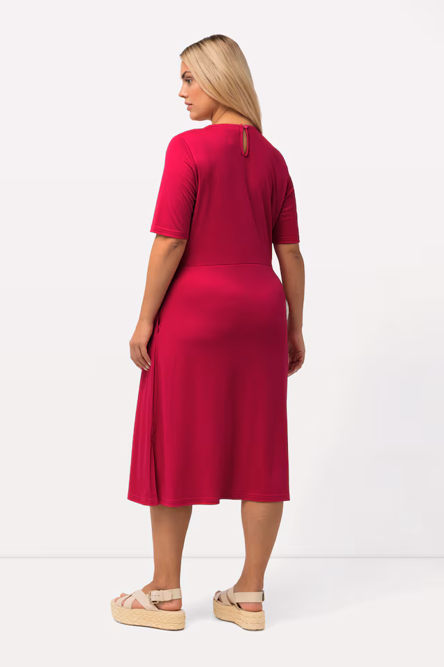 Keyhole Short Sleeve Dress