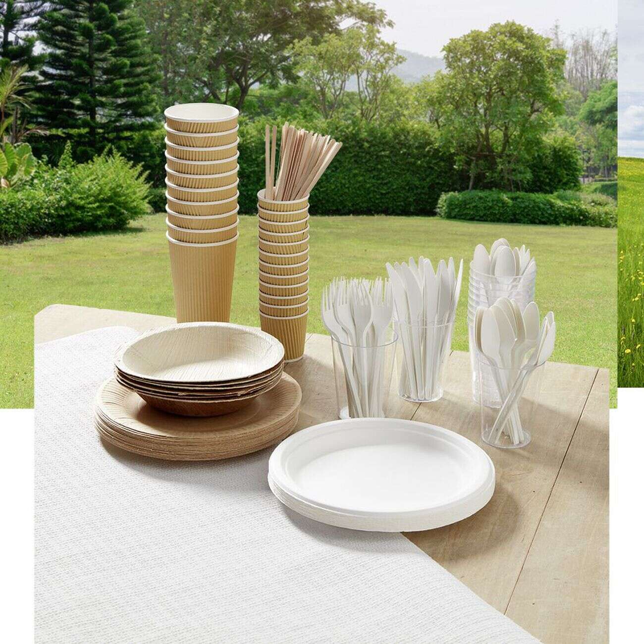 Nappe gauffrée blanche en papier 20 m