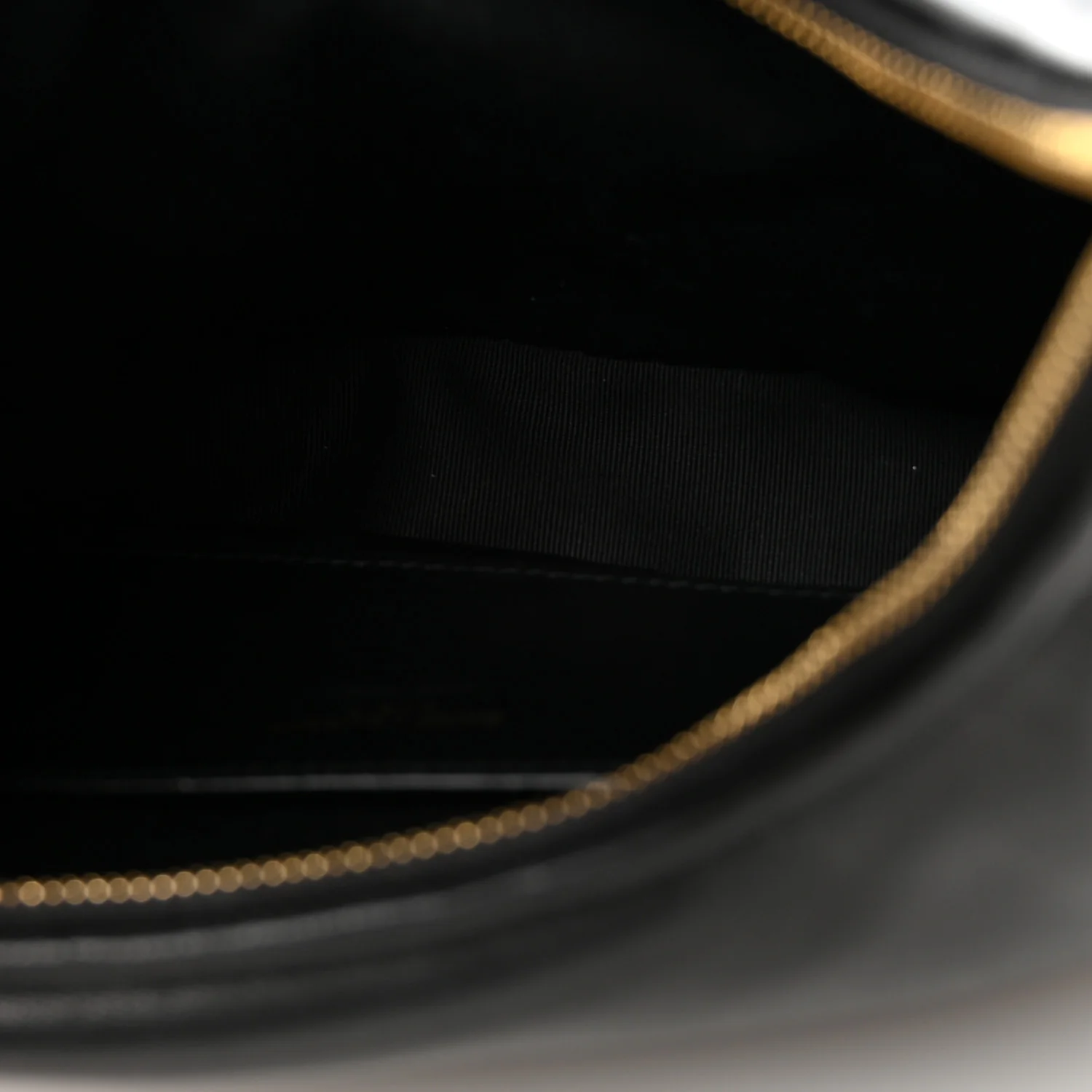 Plunged Lambskin Calypso Mini Hobo Black