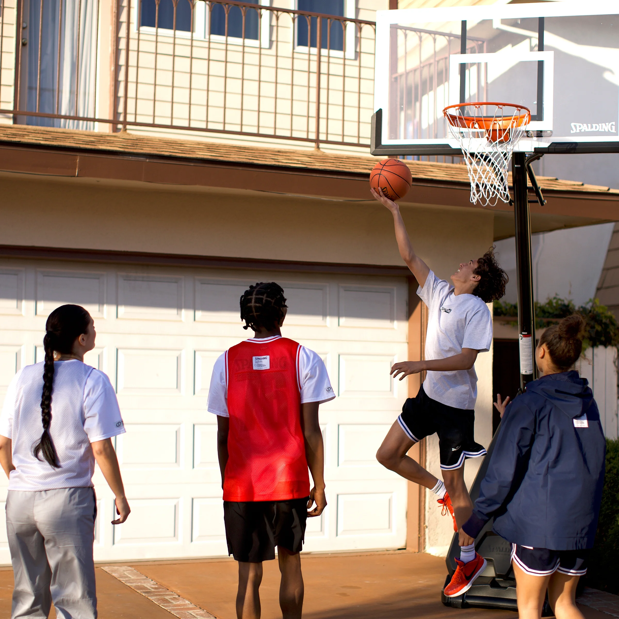 Ultimate Hybrid® 54 In., Glass Portable Basketball Hoop System - Image 8