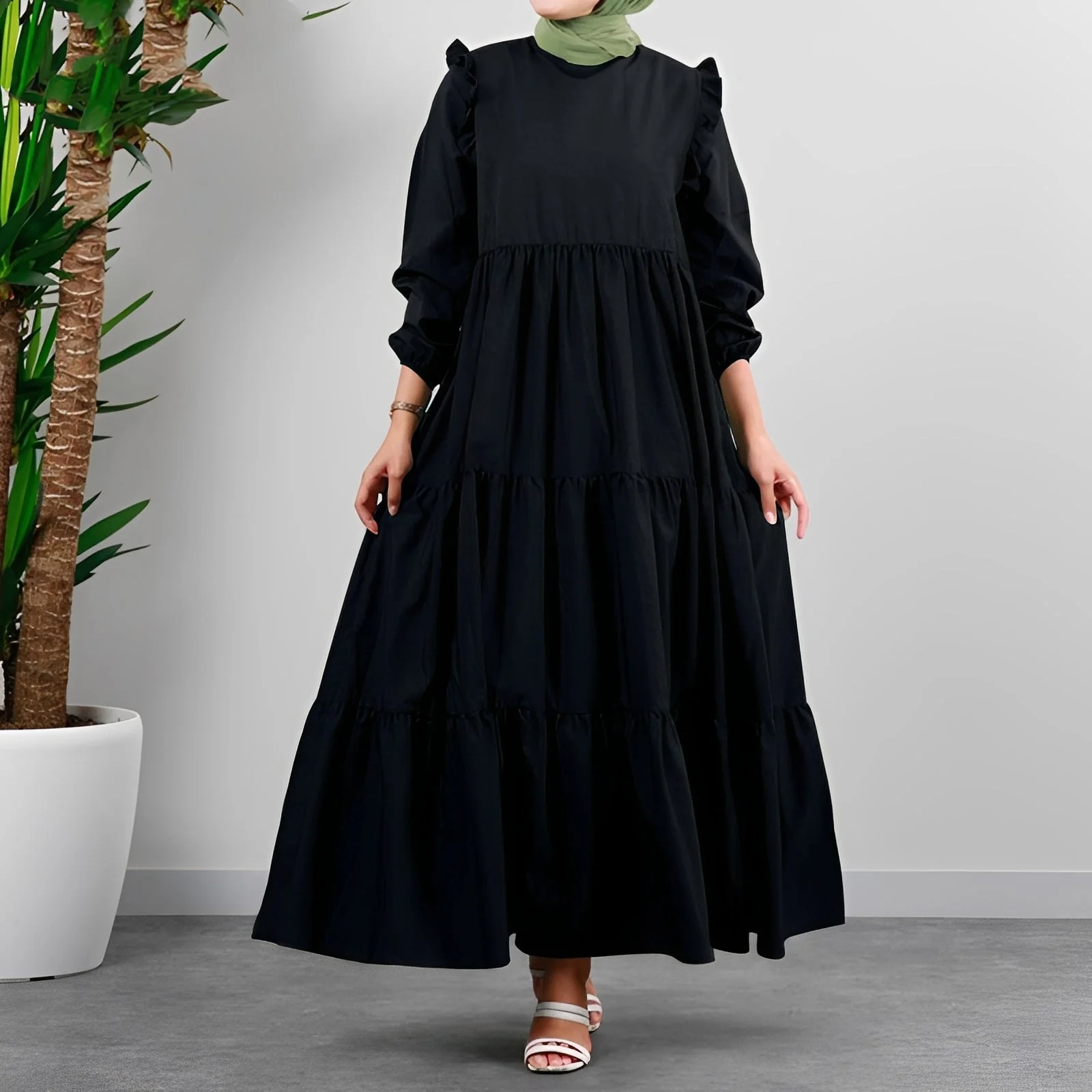 Margaret - Robe Midi Évasée Élégante