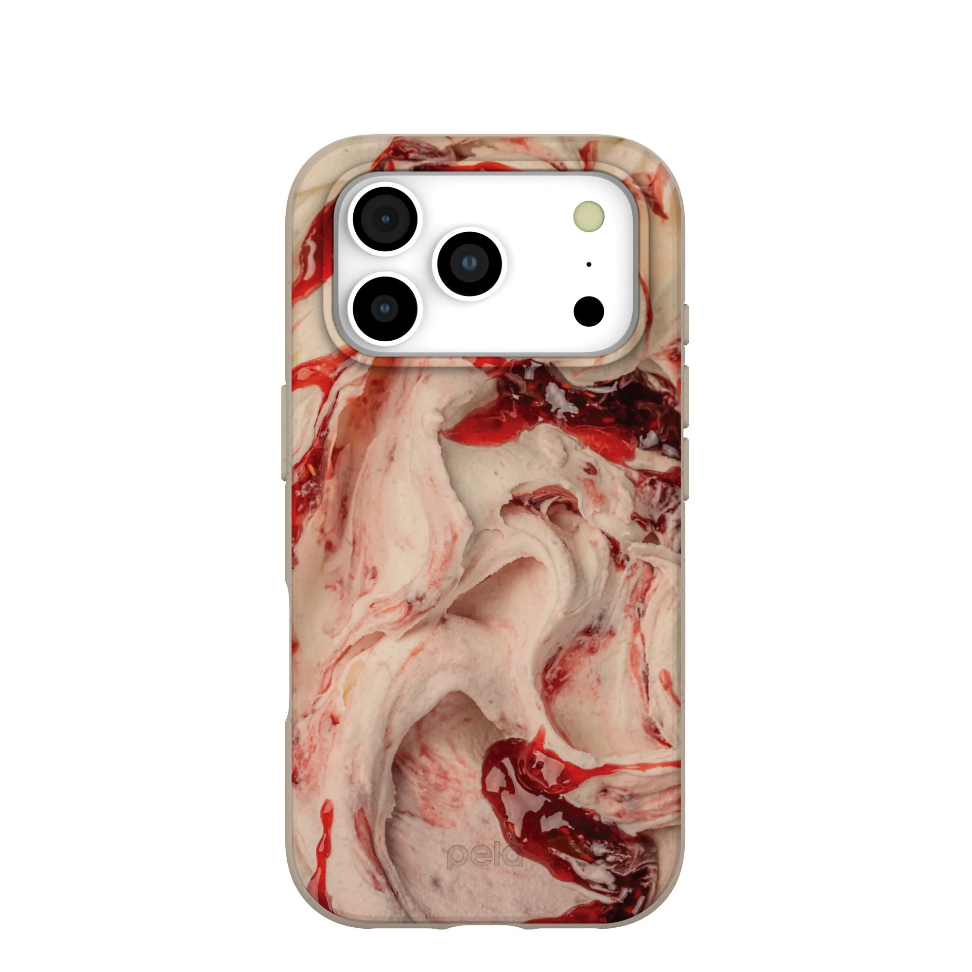 Seashell Raspberry Ripple iPhone 17 Pro Case