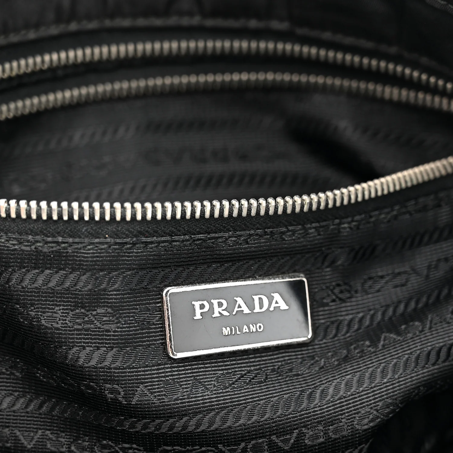 Tessuto Nylon Zip Convertible Tote Black