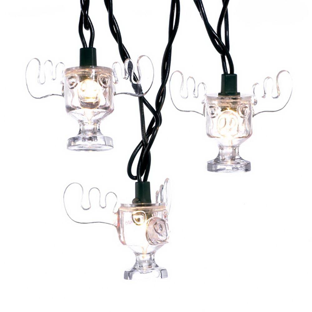 Kurt Adler 10-Light National Lampoon Christmas Vacation Wally World Moose Mug Light Set