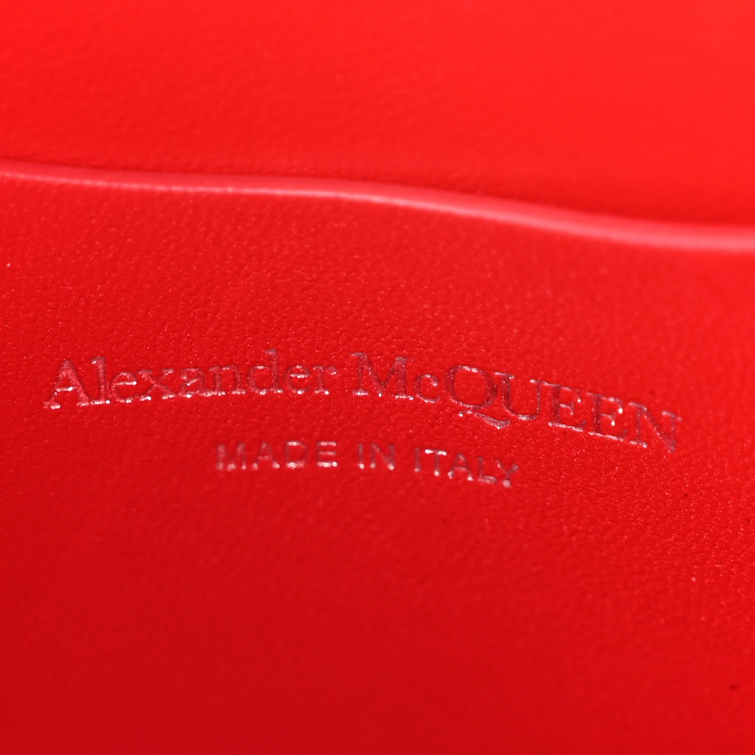 Calfskin Slash Pouch Welsh Red