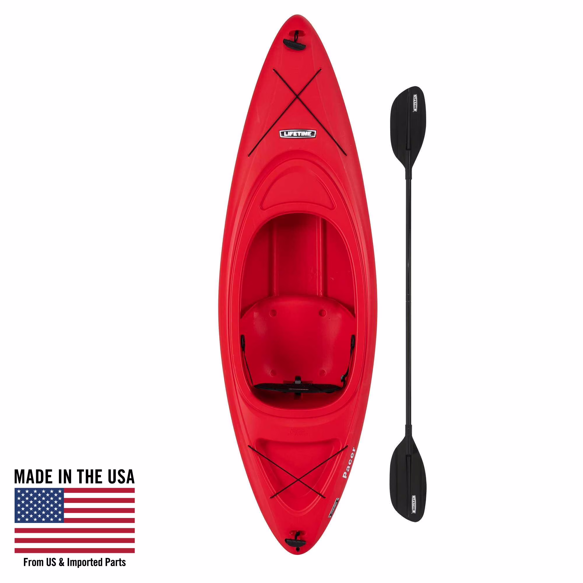 Pacer 8 ft Sit Inside Kayak, Green (91032)(Lime Green) Image 7