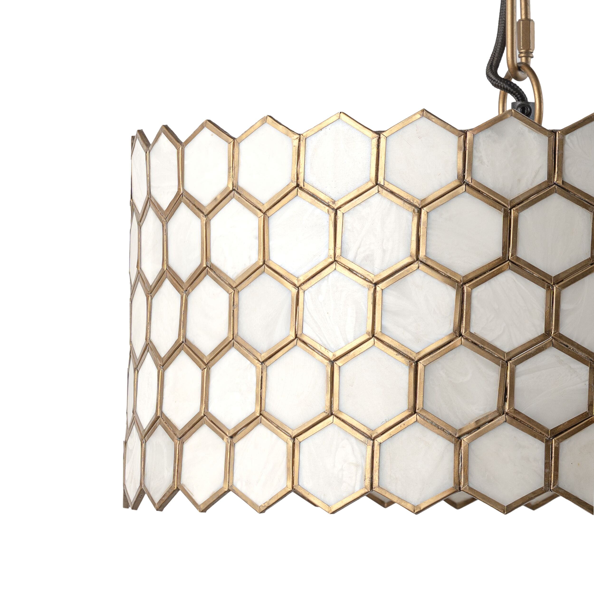 Honeycomb Resin Chandelier Small 44x27cm
