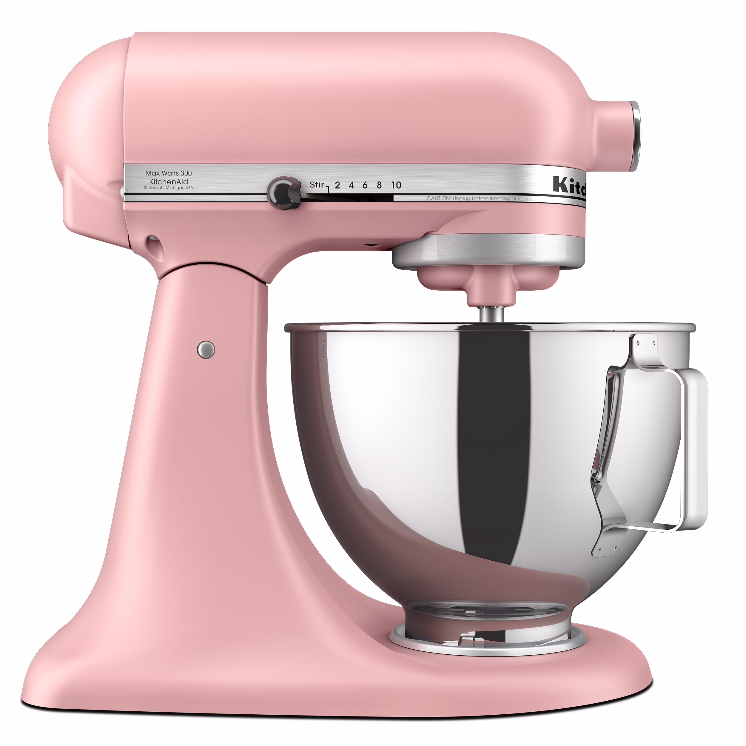 Deluxe Series 4.5 Quart Tilt-Head Stand Mixer with Stainless Bowl, Contour Silver, KSM97CU(Contour Silver) - Image 3