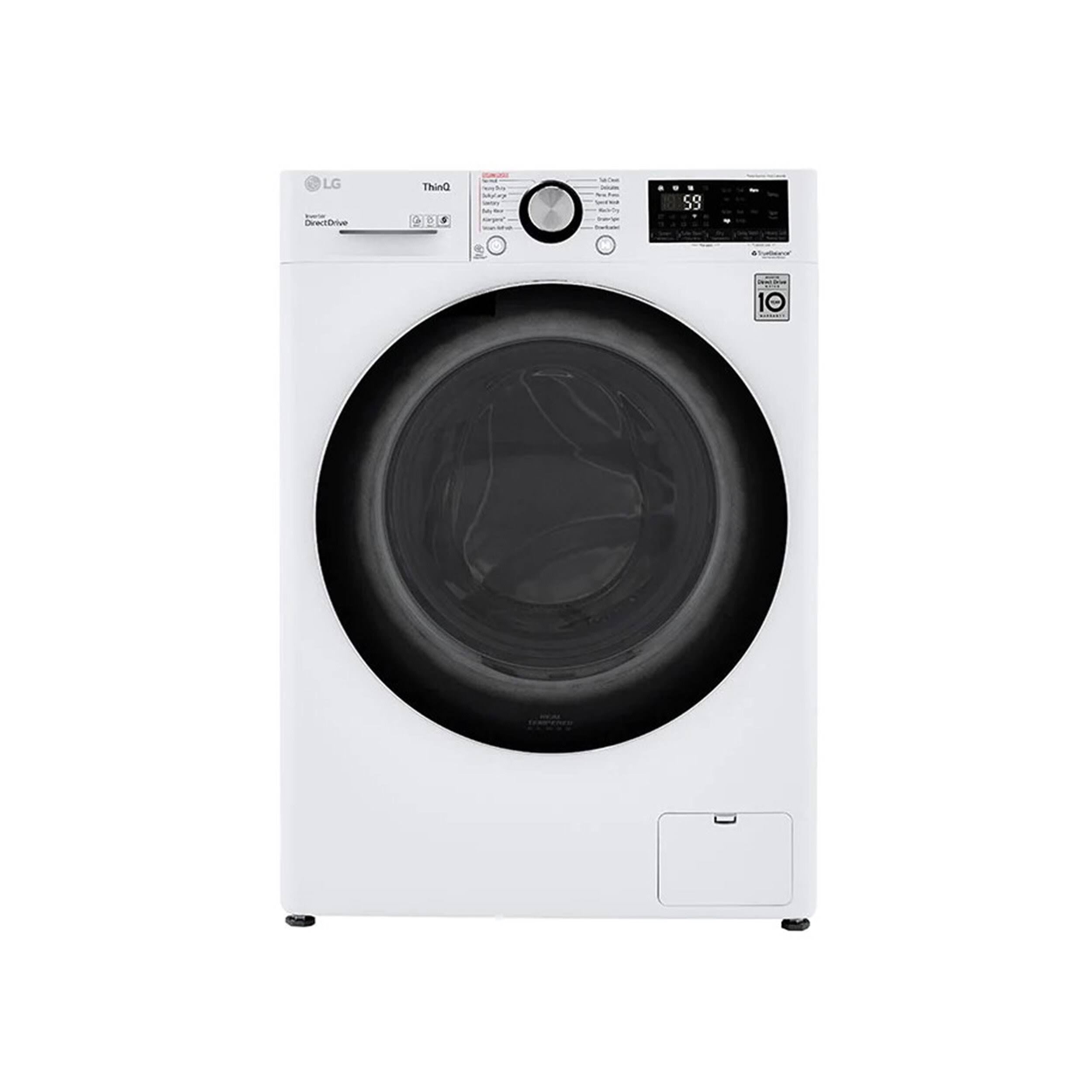 LG 2.4 Cu. ft. White Smart Wi-Fi Enabled Compact Front Load All-in-One Washer/Dryer Combo