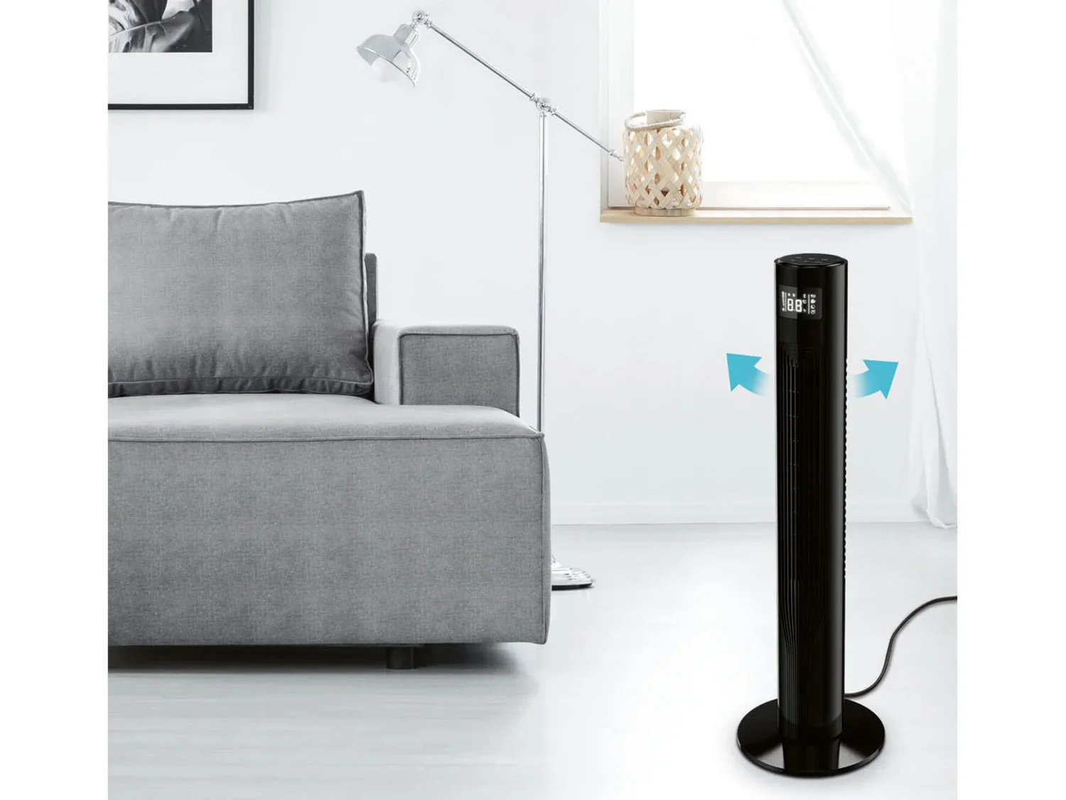 SILVERCREST Ventilateur de tour Smart Home STVS 50 A1