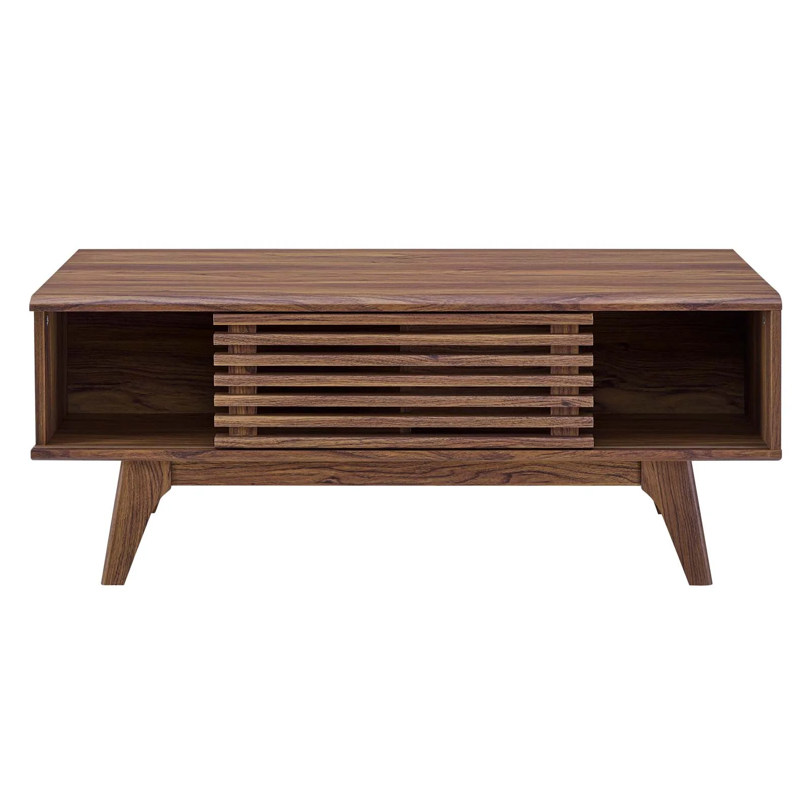 Coffee Table, Wood, Brown Walnut, Modern Contemporary Urban Design, Living Lounge Room Hotel Lobby Hospitality - Image 7