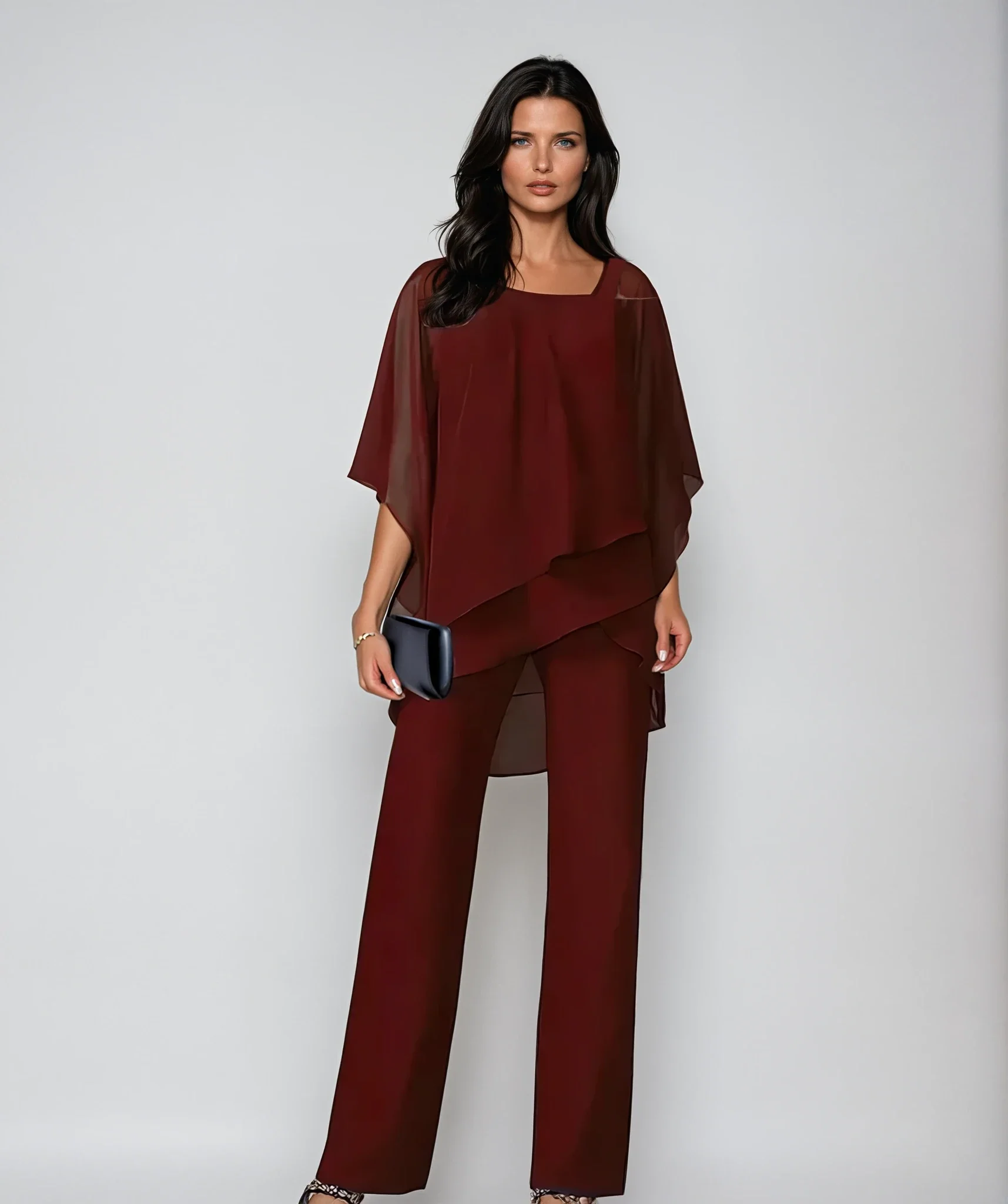 Ensemble chic superposé en deux pièces