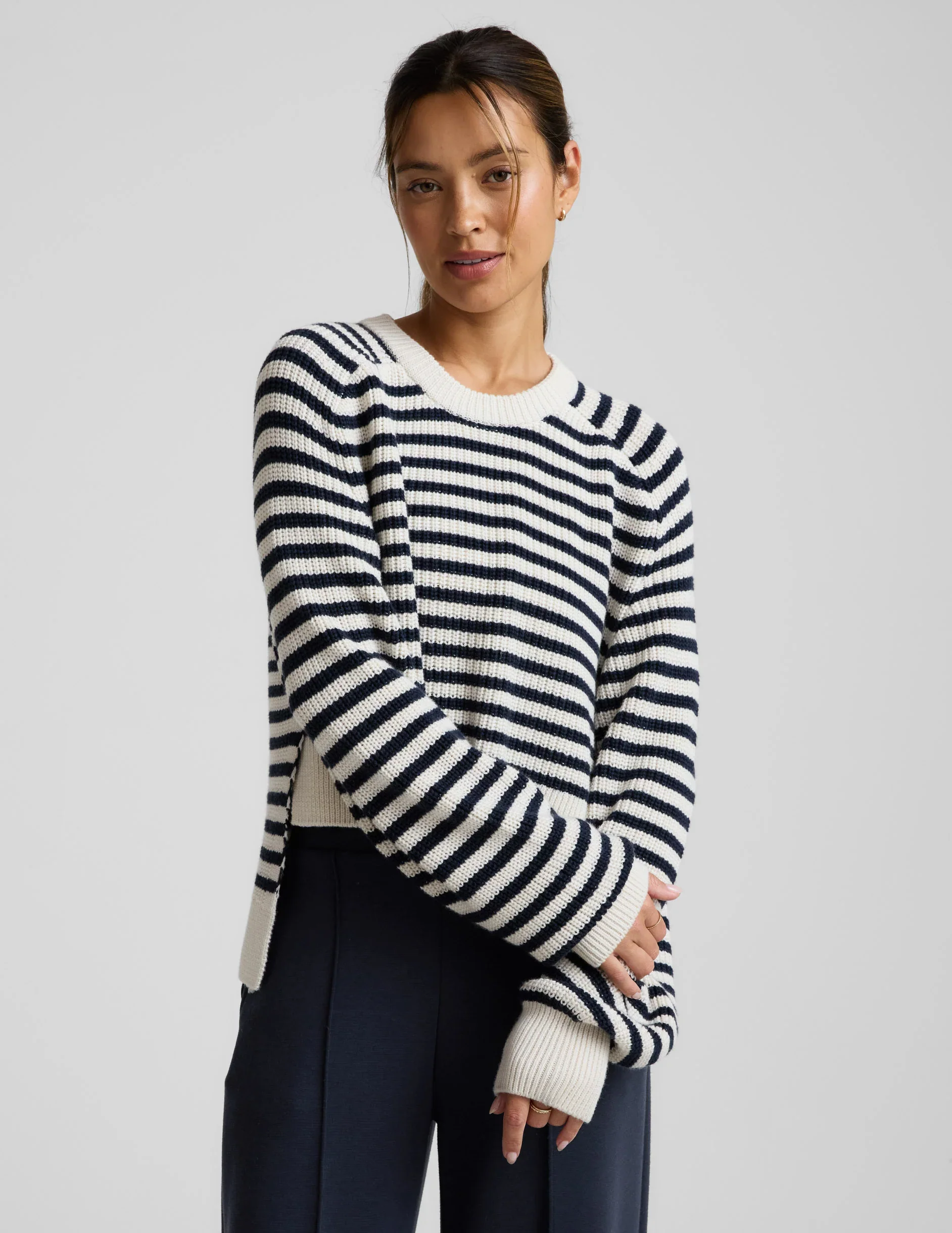 Ready For Anywhere Hi Lo Sweater