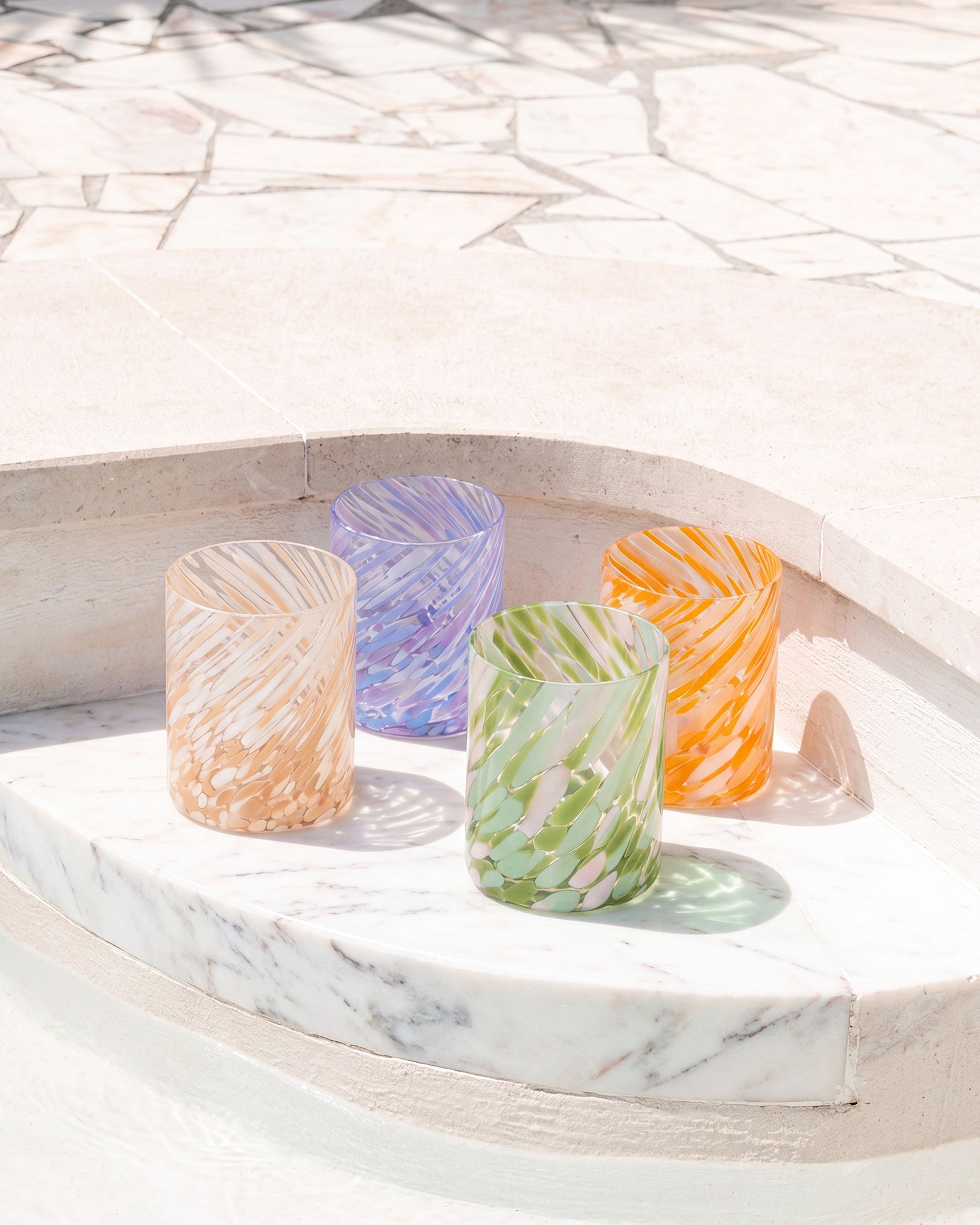 JOIA - LARGE GLASS DROPS SAND